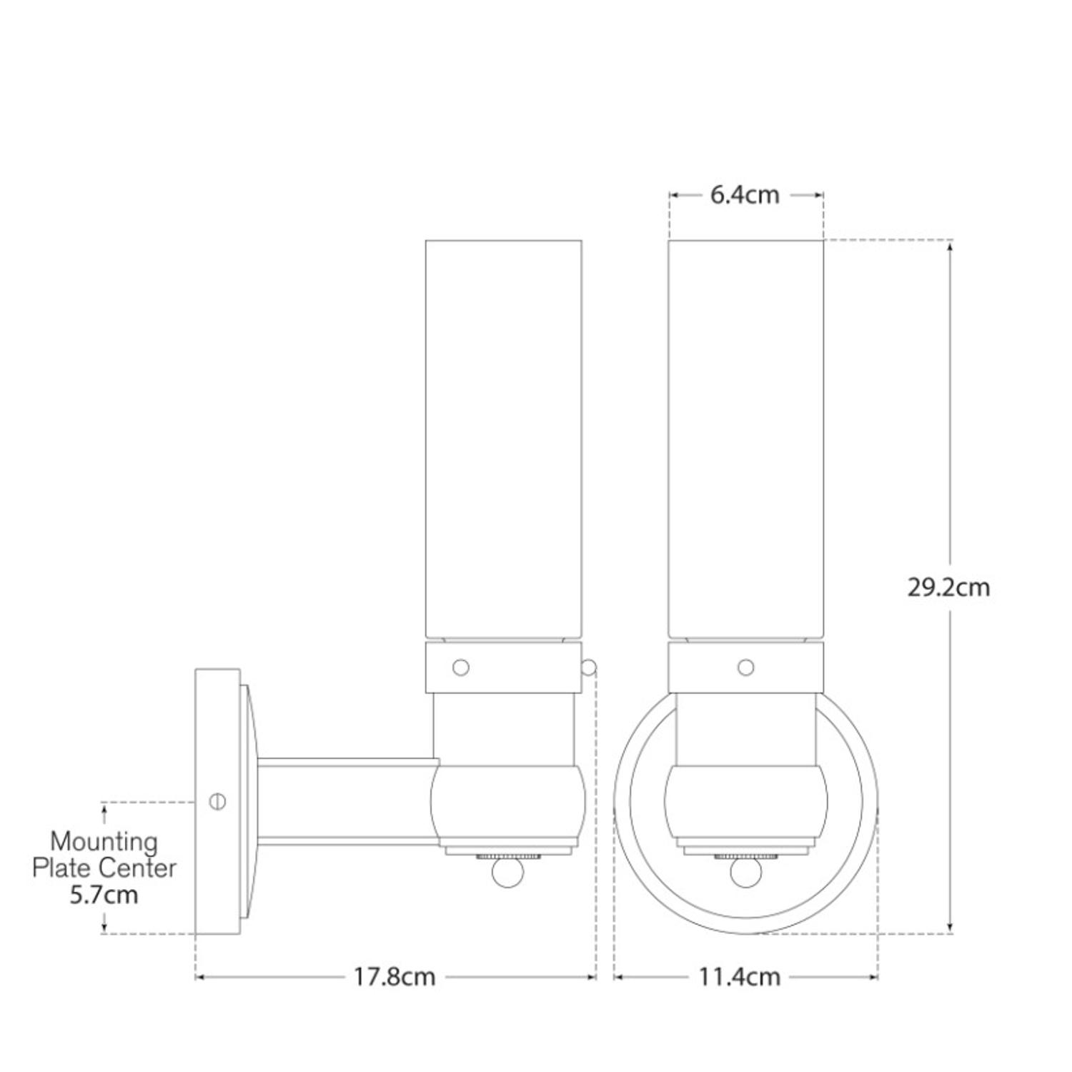 Graydon Single Wall Light Nickel Light Polished Nickel - Andrew Martin