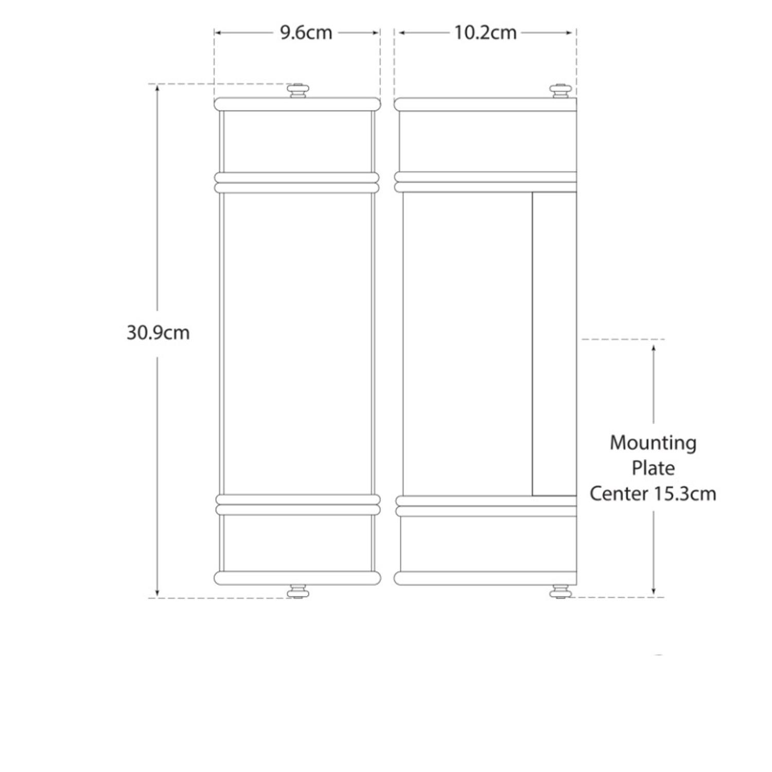Oxford Wall Light Bronze Light Small - Andrew Martin