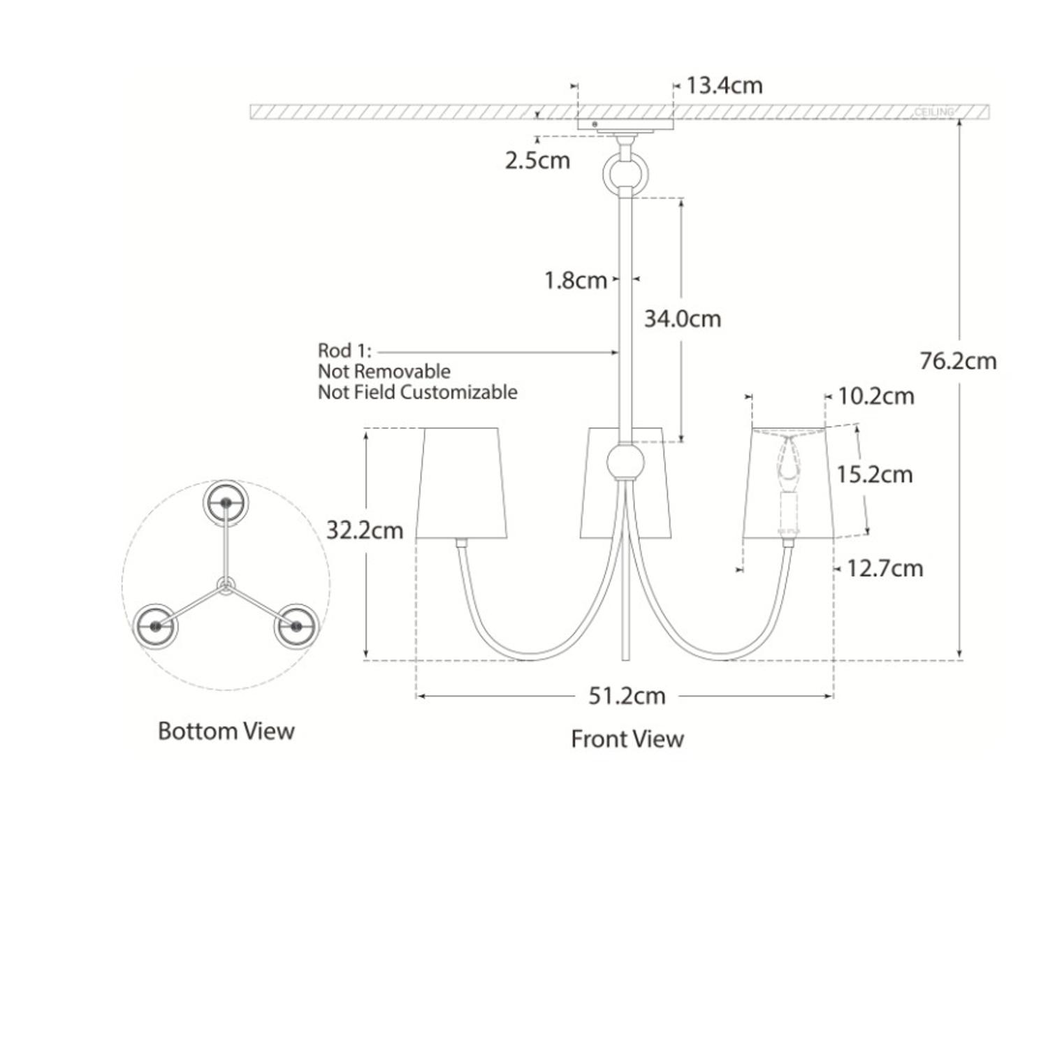 Reed Chandelier Brass Light Hand-rubbed Antique Brass - Andrew Martin