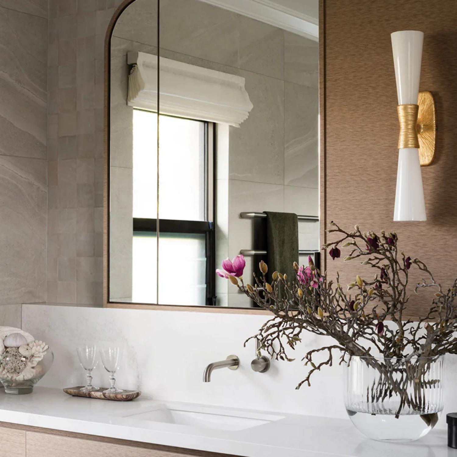 Utopia Large Double Wall Light Gild Light Large - Andrew Martin