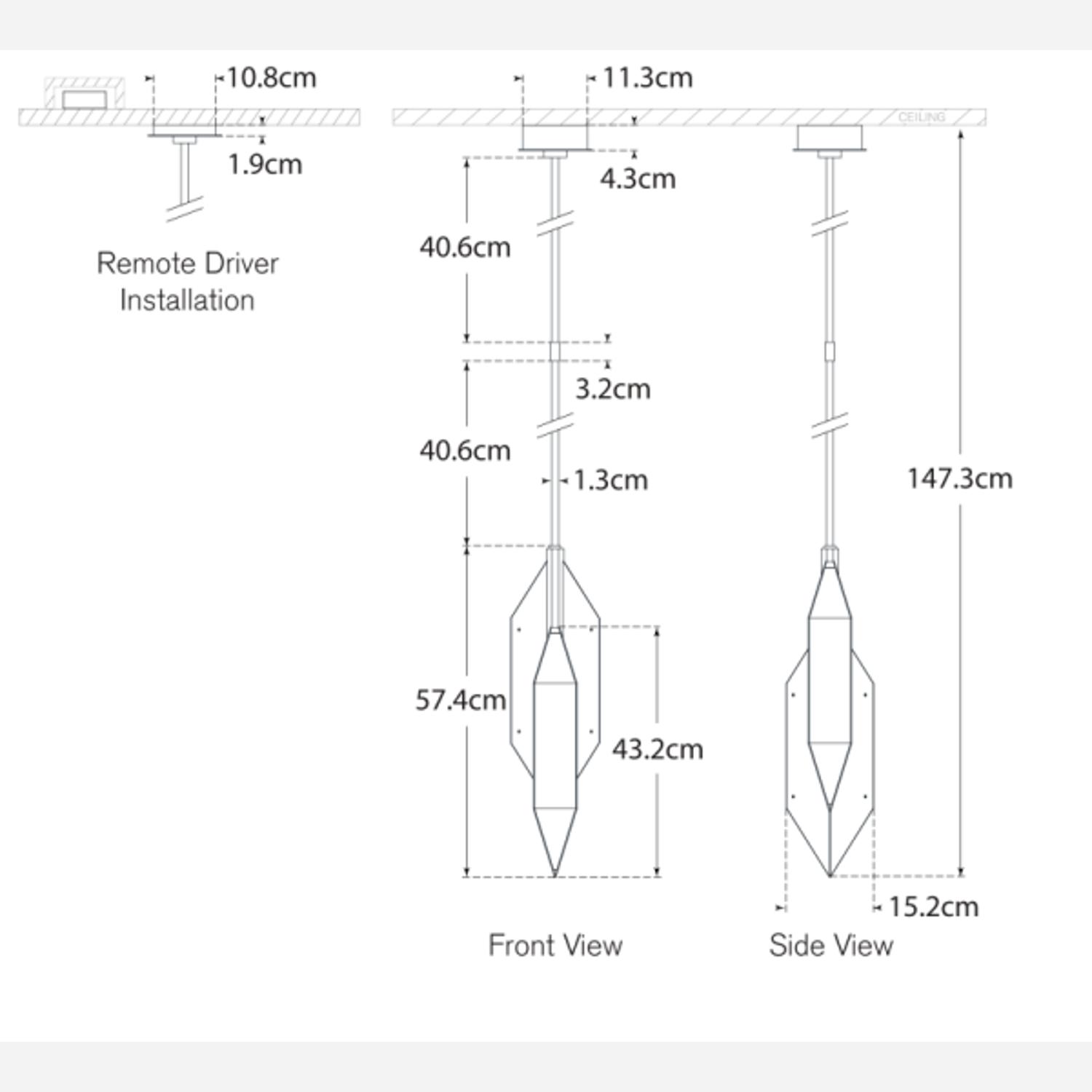 Ophelion Pendant Brass Pendant Light - Andrew Martin