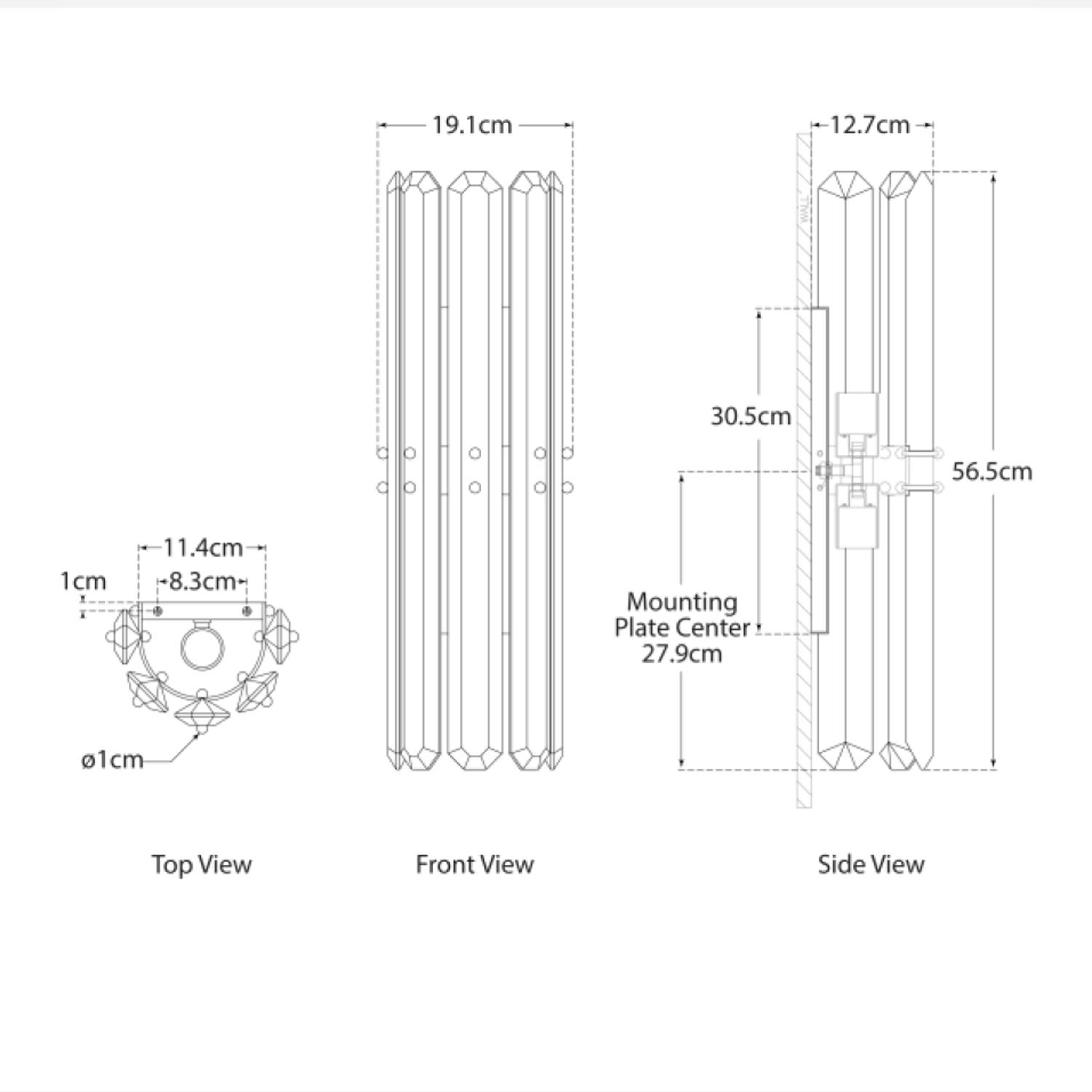 Bonnington Wall Light Nickel Wall Light Polished Nickel - Andrew Martin