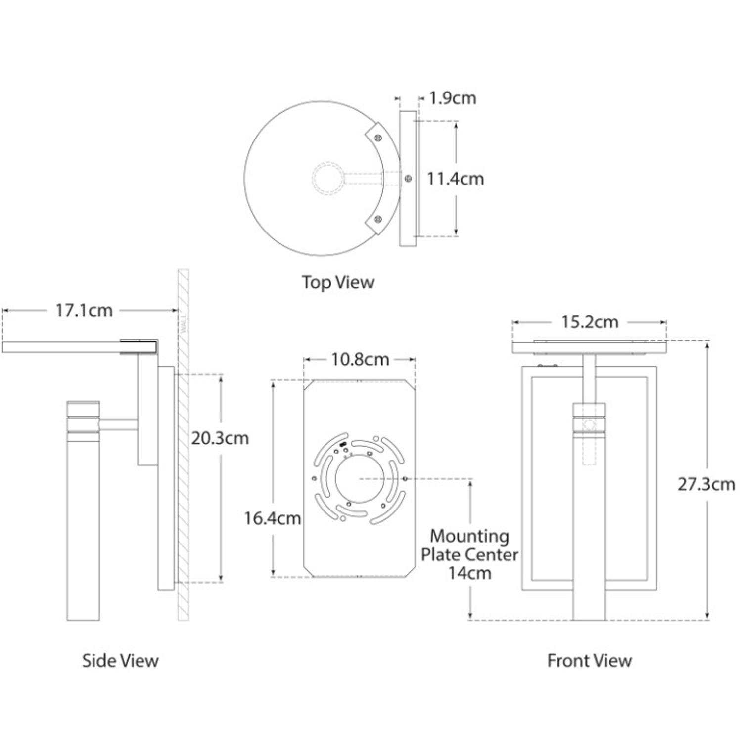 Melange Disc Wall Light Nickel Light Polished Nickel - Andrew Martin
