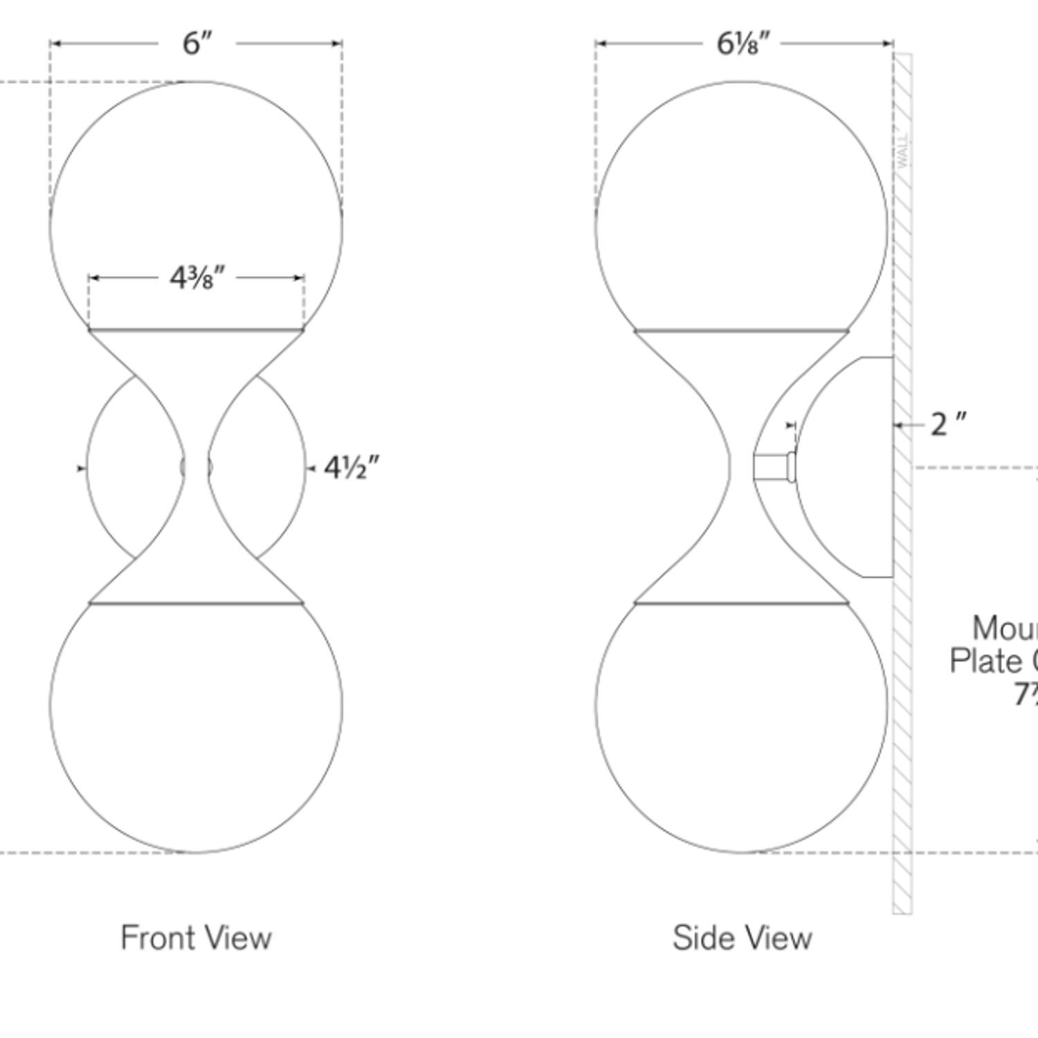 Cristol Double Wall Light Brass Wall Light Hand-rubbed Antique Brass - Andrew Martin