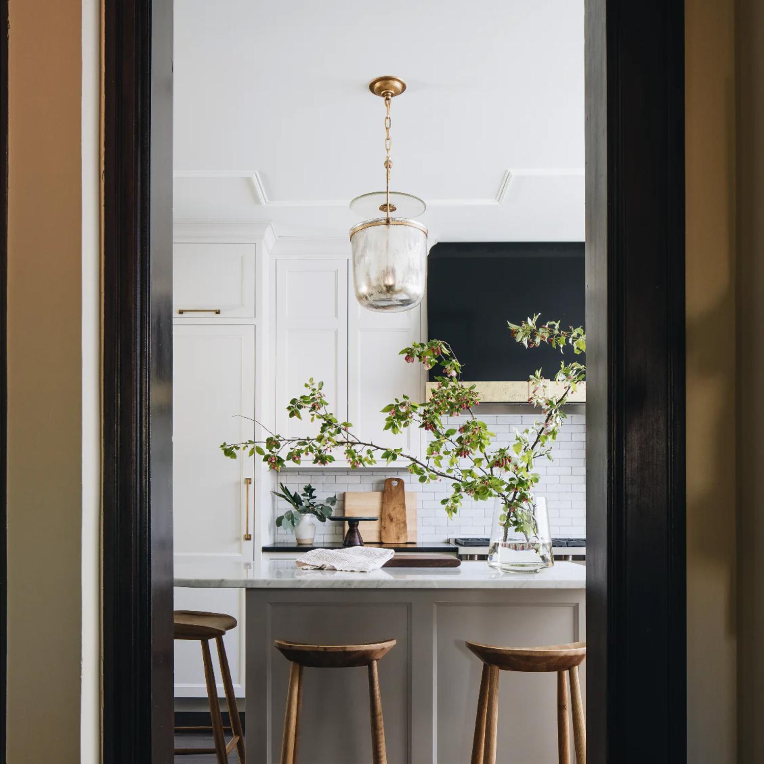 Lorford Pendant Gilded Iron Pendant Light - Andrew Martin