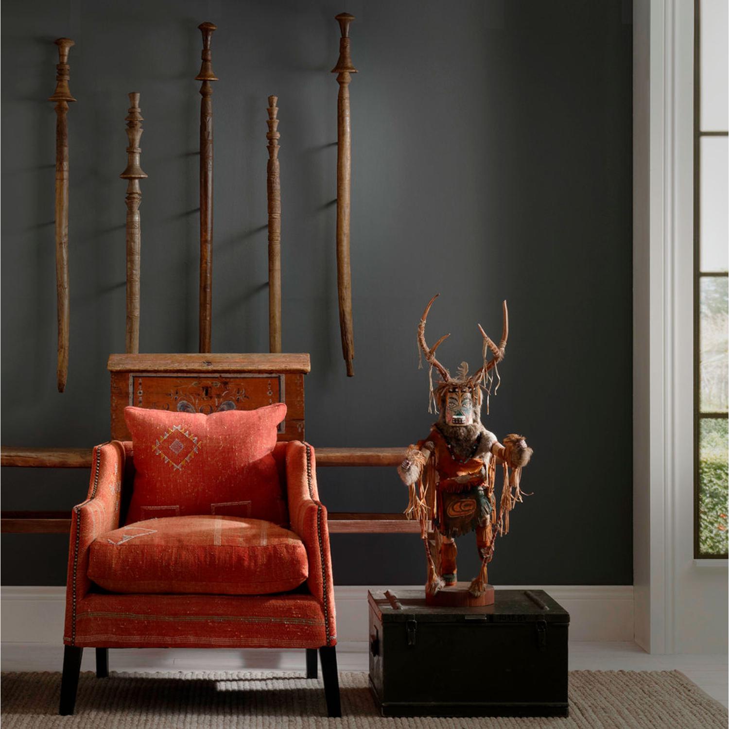 Regal Chair Moroccan Orange Chair - Andrew Martin Other Fabric