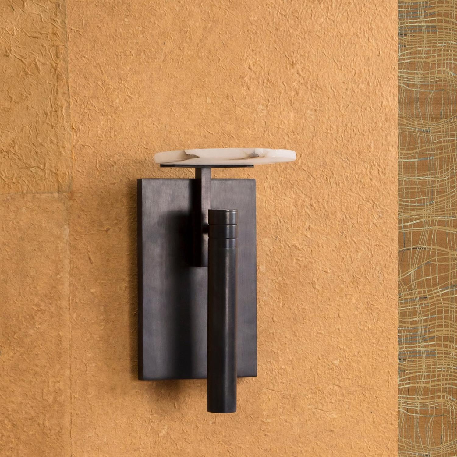 Melange Disc Wall Light Bronze Light - Andrew Martin