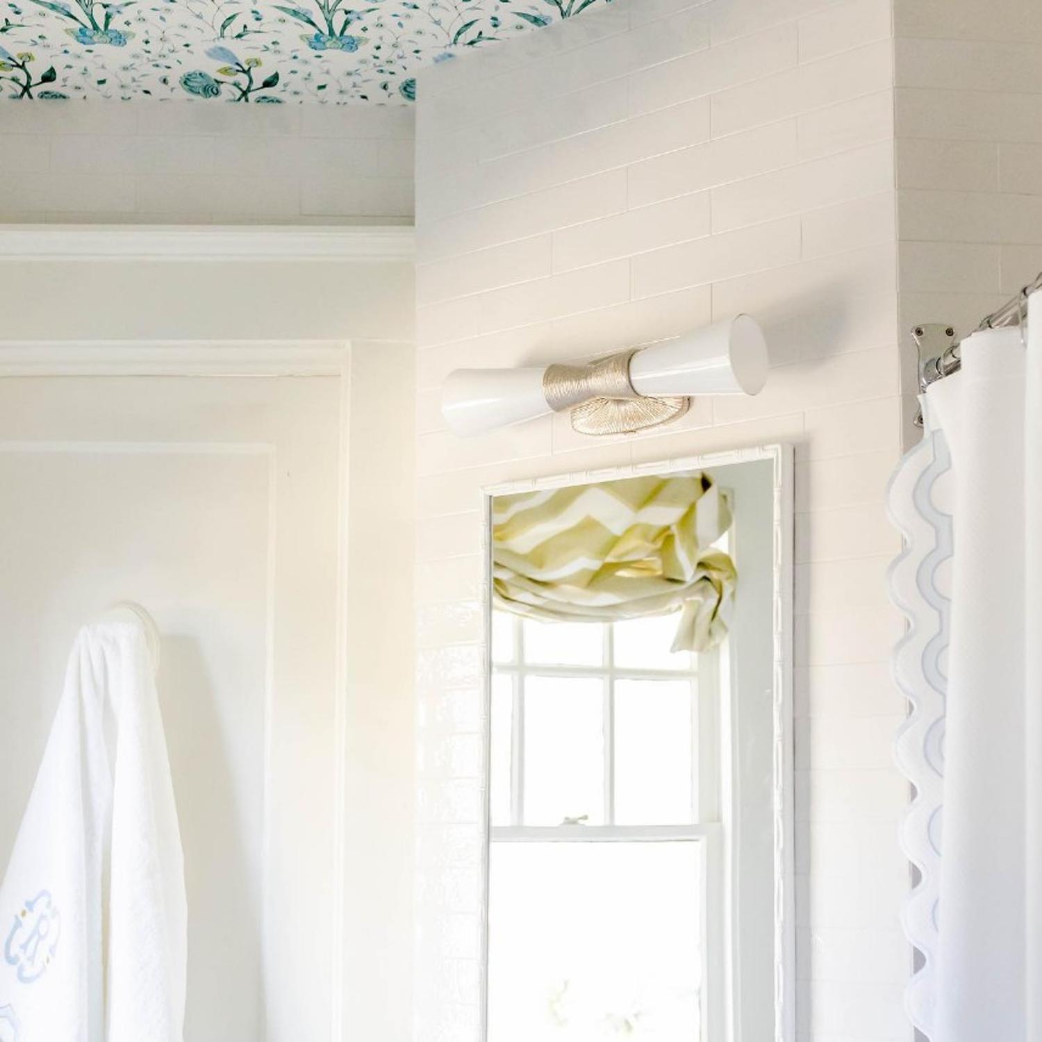 Utopia Double Wall Light Nickel Light Small Polished Nickel - Andrew Martin