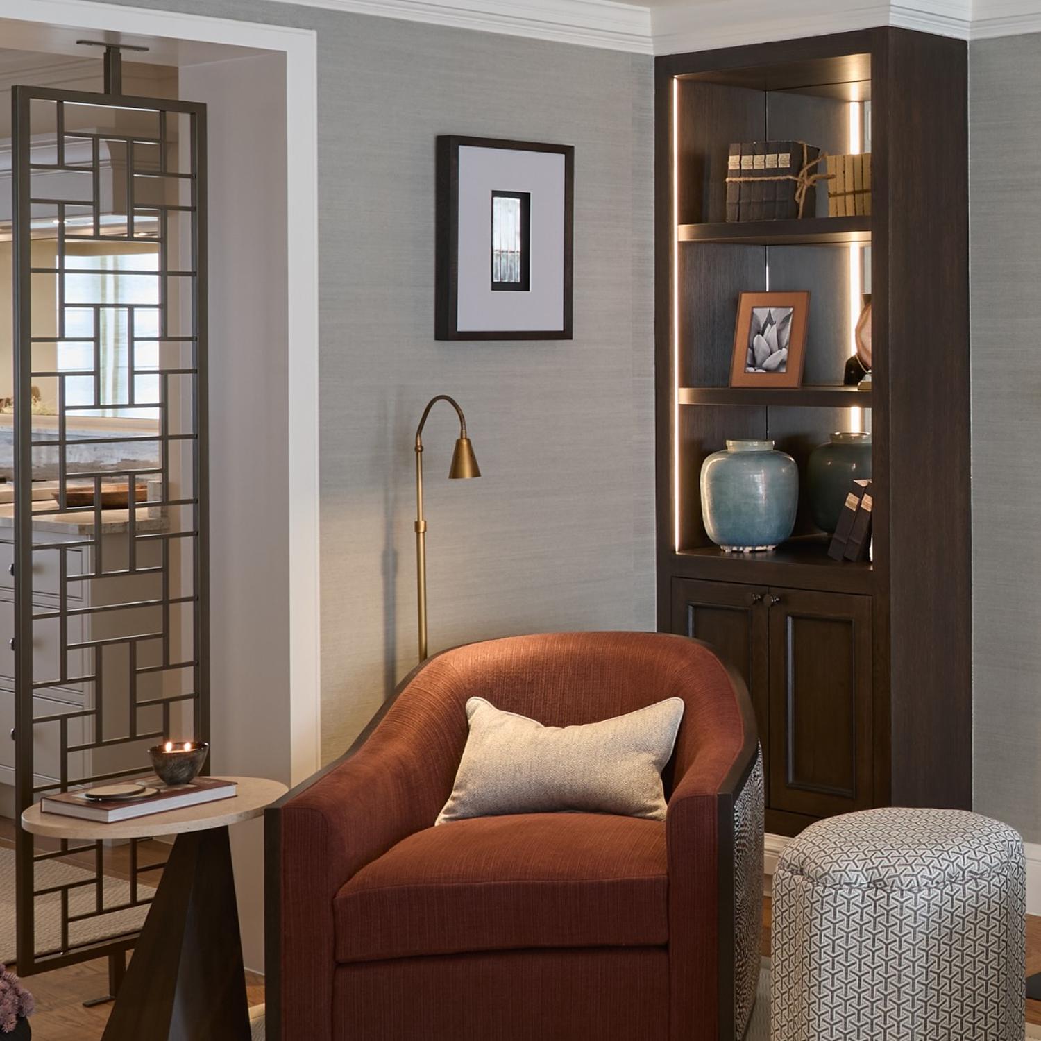 Daisy Ottoman Monte Storm Ottoman - Andrew Martin Cotton