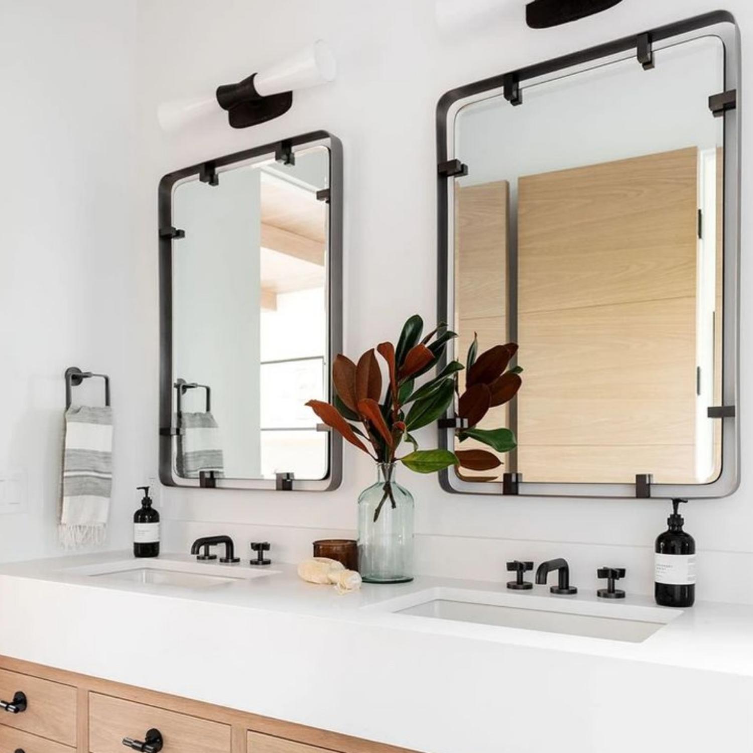 Utopia Double Wall Light Aged Iron Light Small - Andrew Martin