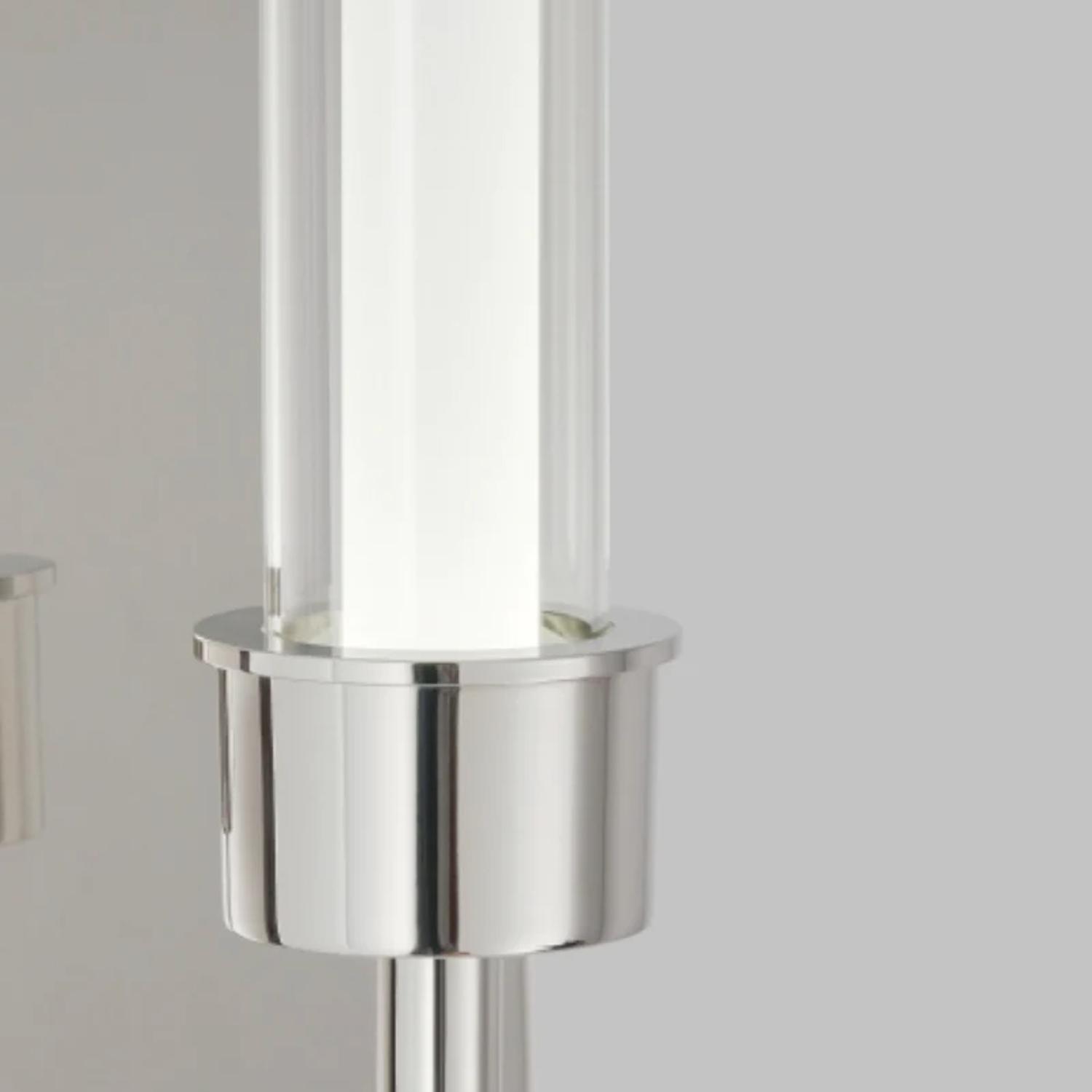 Linger Wall Light Nickel Wall Light Polished Nickel - Andrew Martin