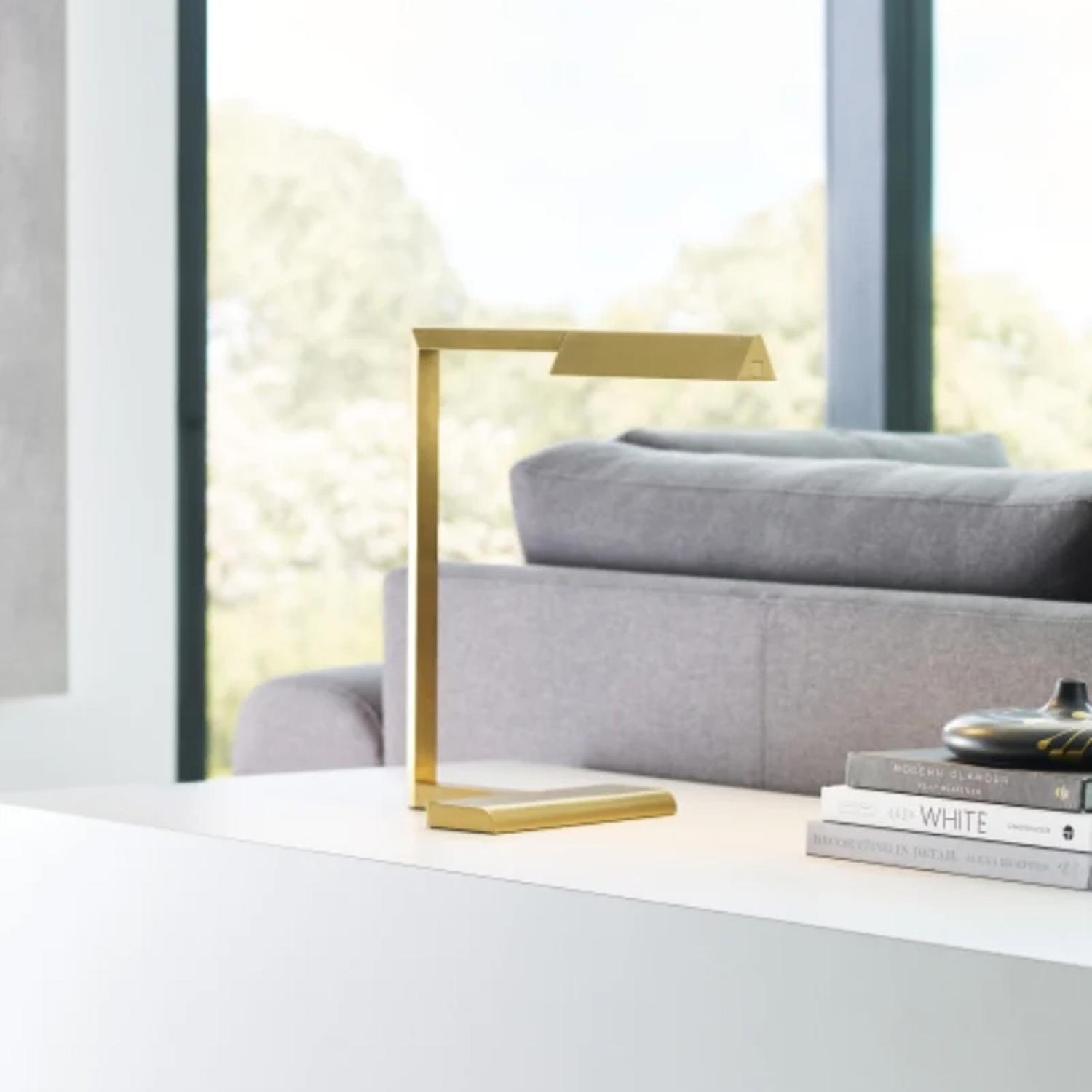 Dessau Table Lamp Brass Desk Lamp Natural Brass - Andrew Martin