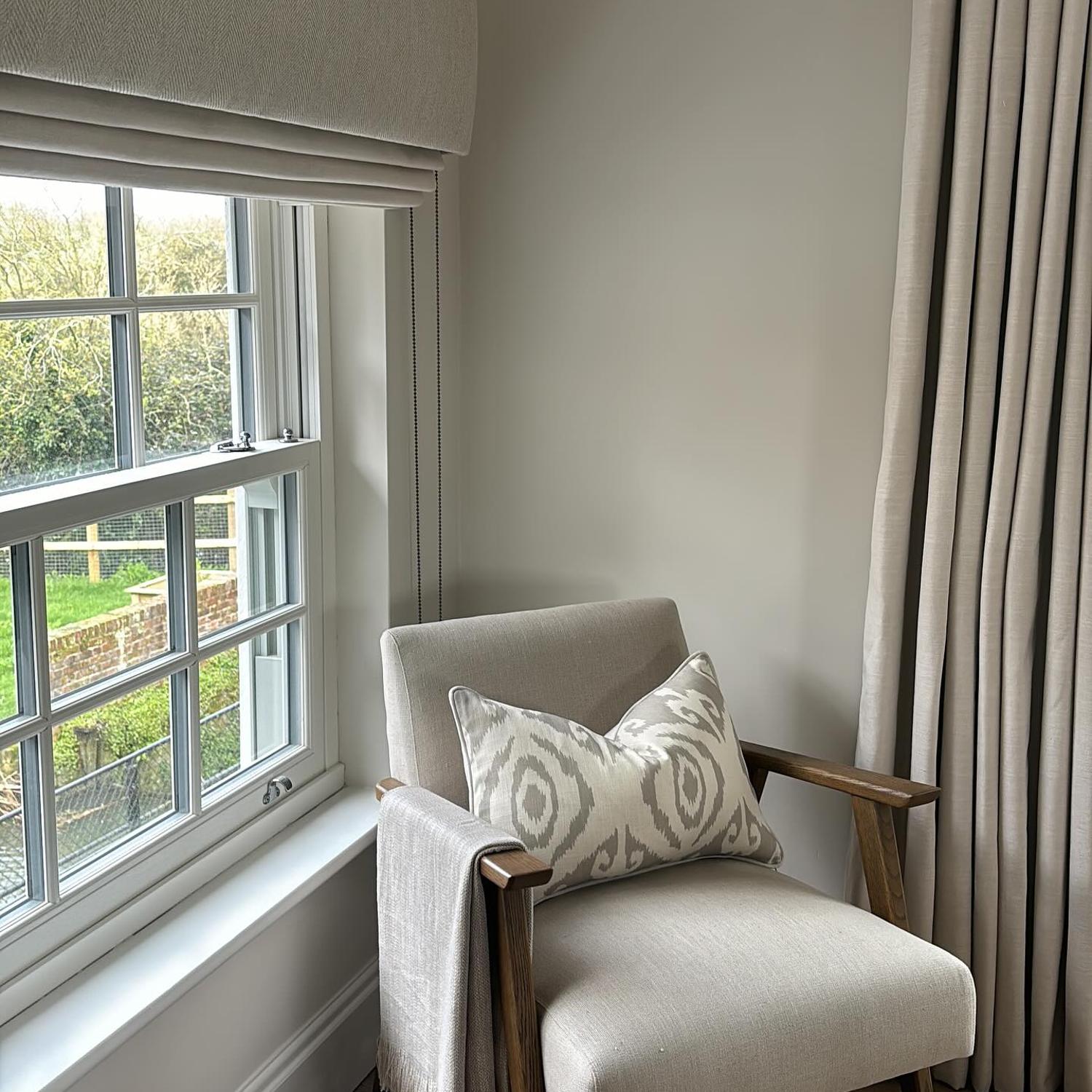 Rory Chair Chair Dark Neutral Light Neutral Brown - Andrew Martin Linen