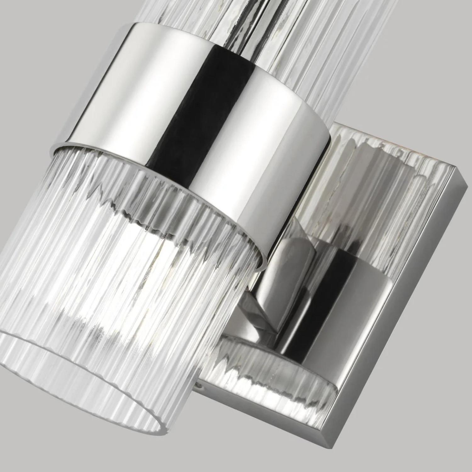 Geneva Wall Light Nickel Light Polished Nickel - Andrew Martin