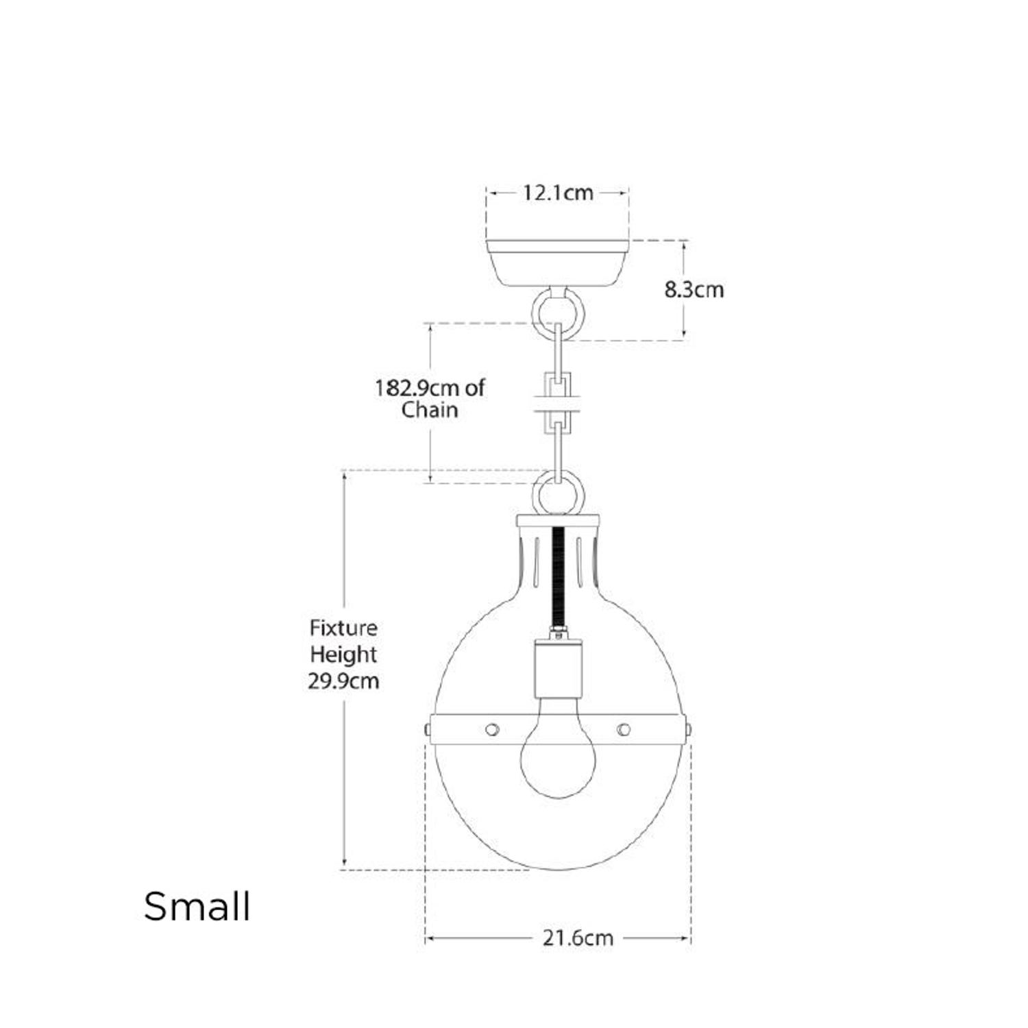 Hicks Pendant Nickel Pendant Light Small Polished Nickel - Andrew Martin
