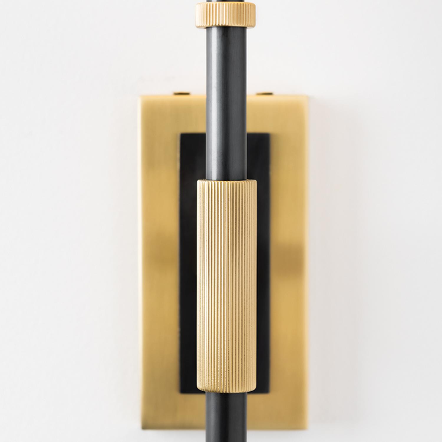 Bowery Tapered Wall Light Bronze Wall Light Old Bronze - Andrew Martin