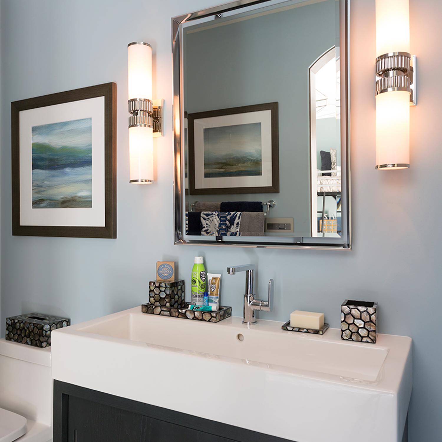 Harper Wall Light Nickel Wall Light Polished Nickel - Andrew Martin