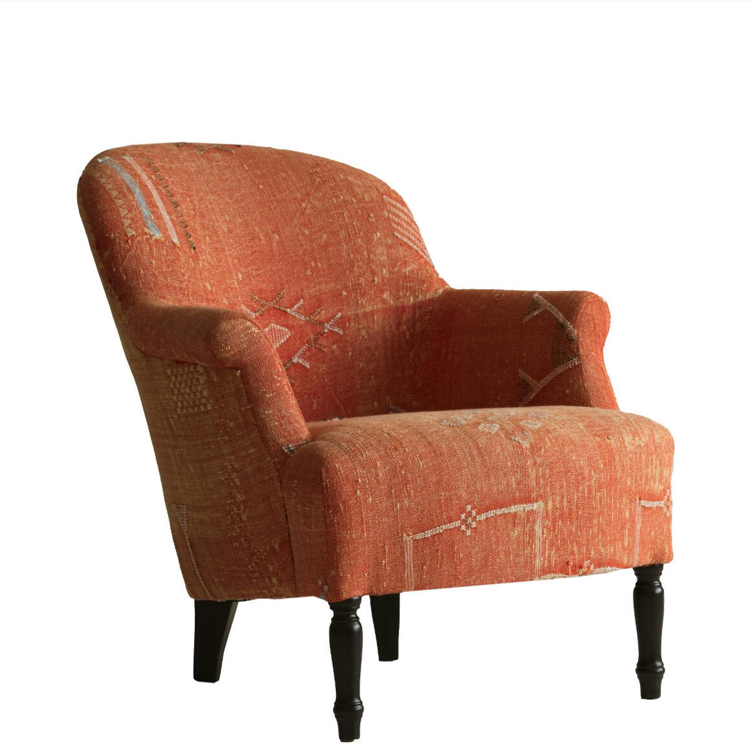Victoria Chair Moroccan Orange Armchair - Andrew Martin