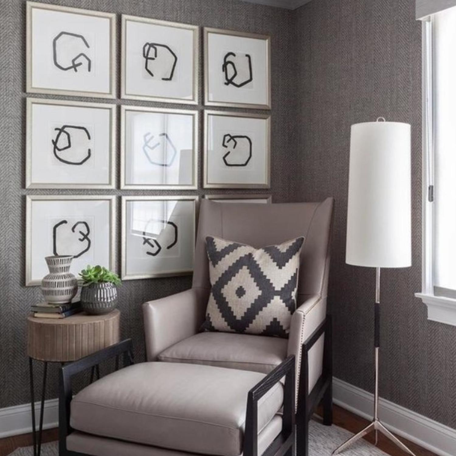 Frankfort Floor Lamp Nickel Floor Lamp Polished Nickel - Andrew Martin