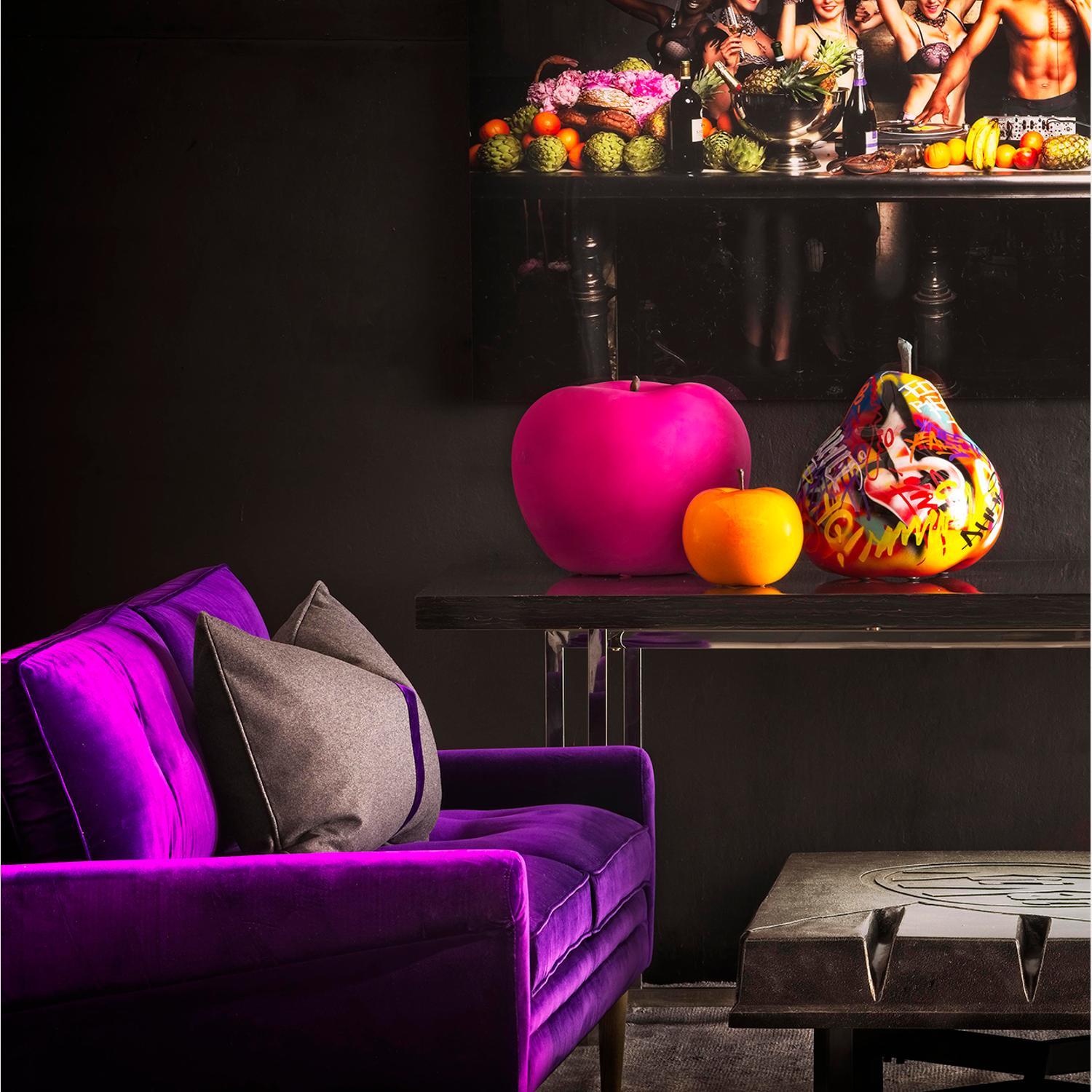 Pear - Graffiti 120cm X 150cm Fruit Sculpture 120cm X 150cm - Andrew Martin