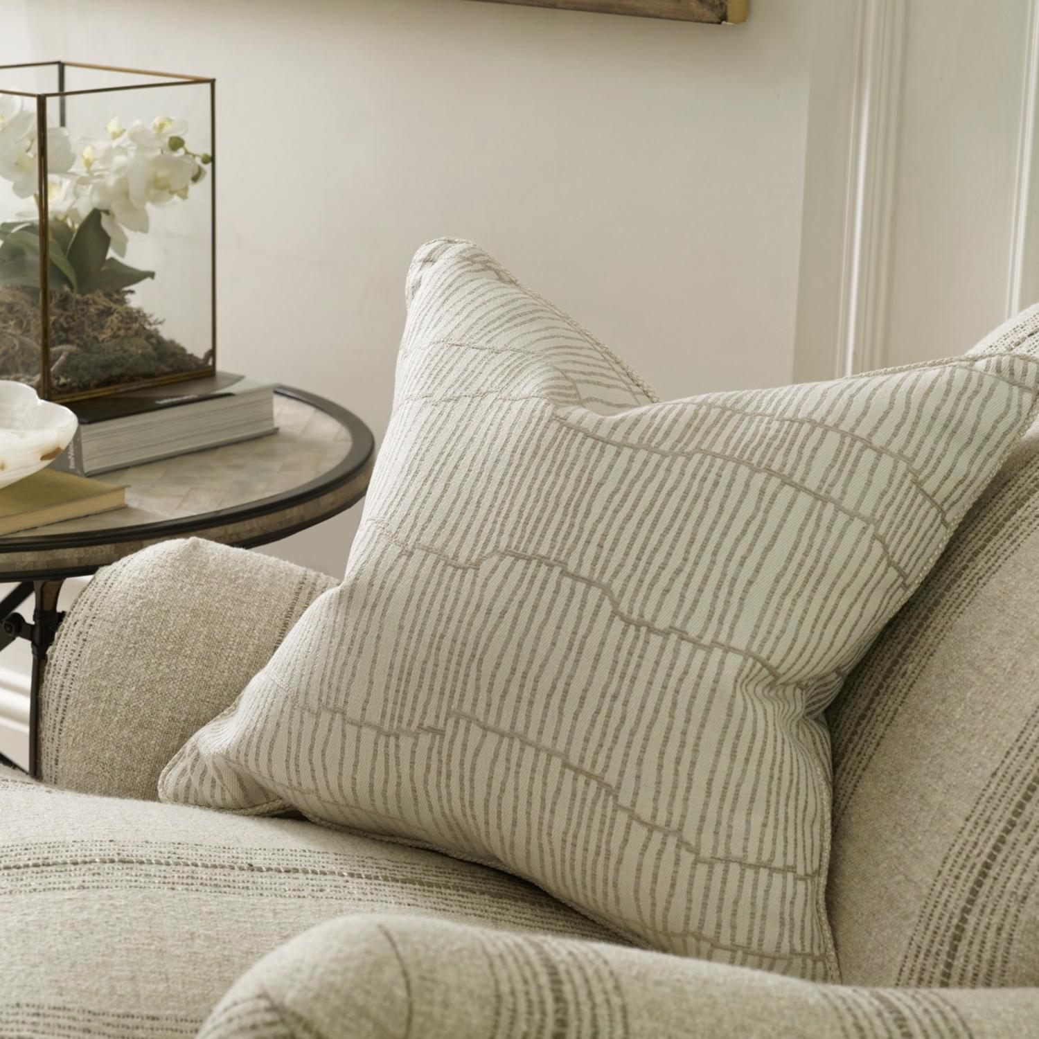 Canale String Sustainable Feather Cushion - Andrew Martin Sophie Paterson Geometric