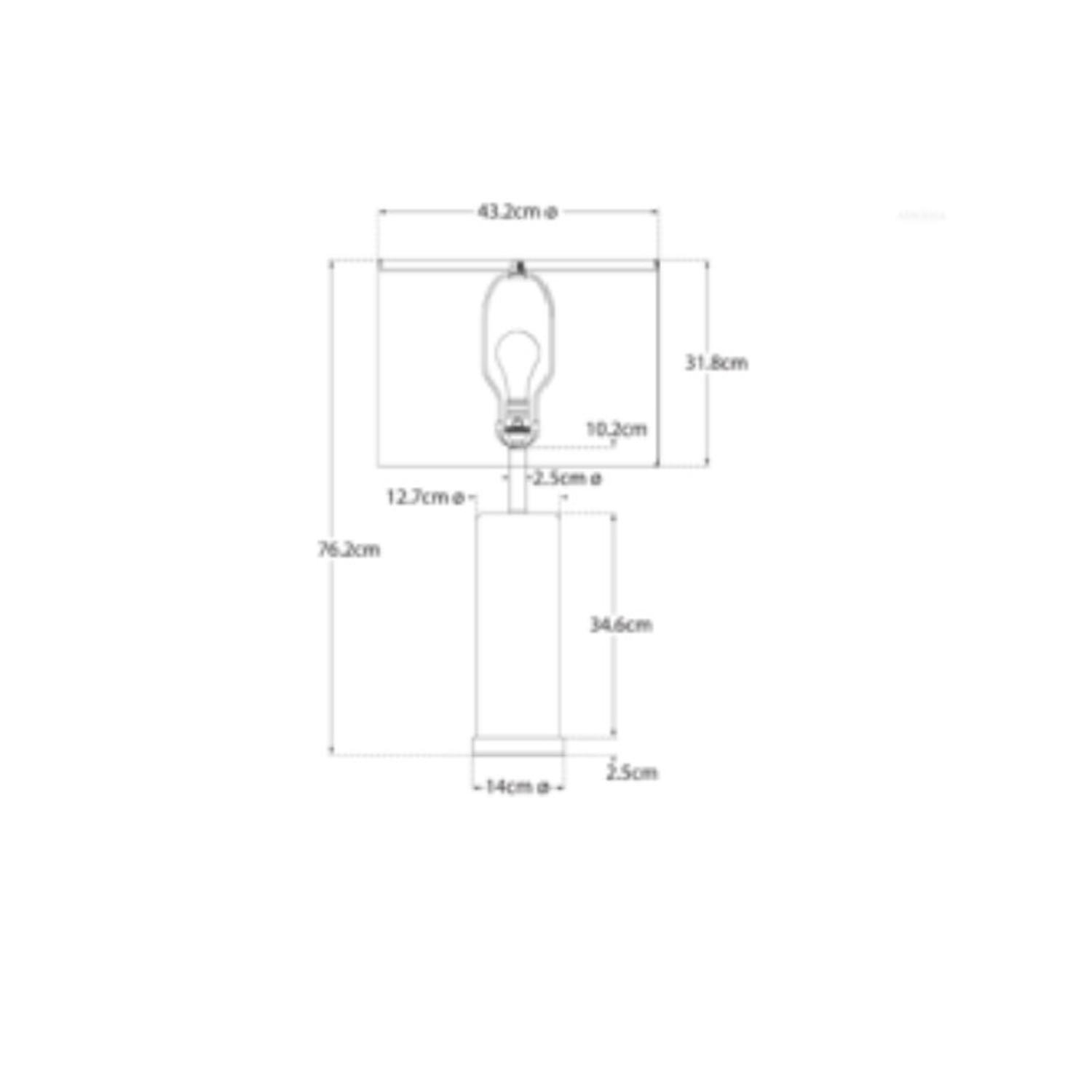 Cliff Table Lamp Black Marble Table Lamp - Andrew Martin