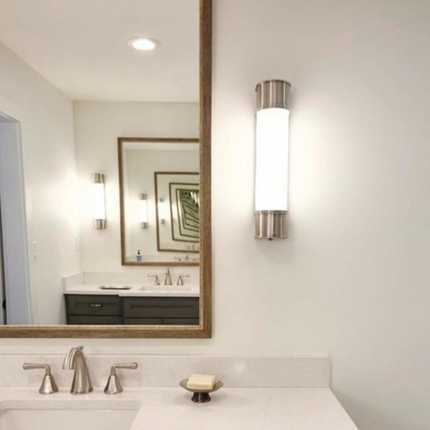 Oxford Large Wall Light Nickel Light Large Polished Nickel - Andrew Martin