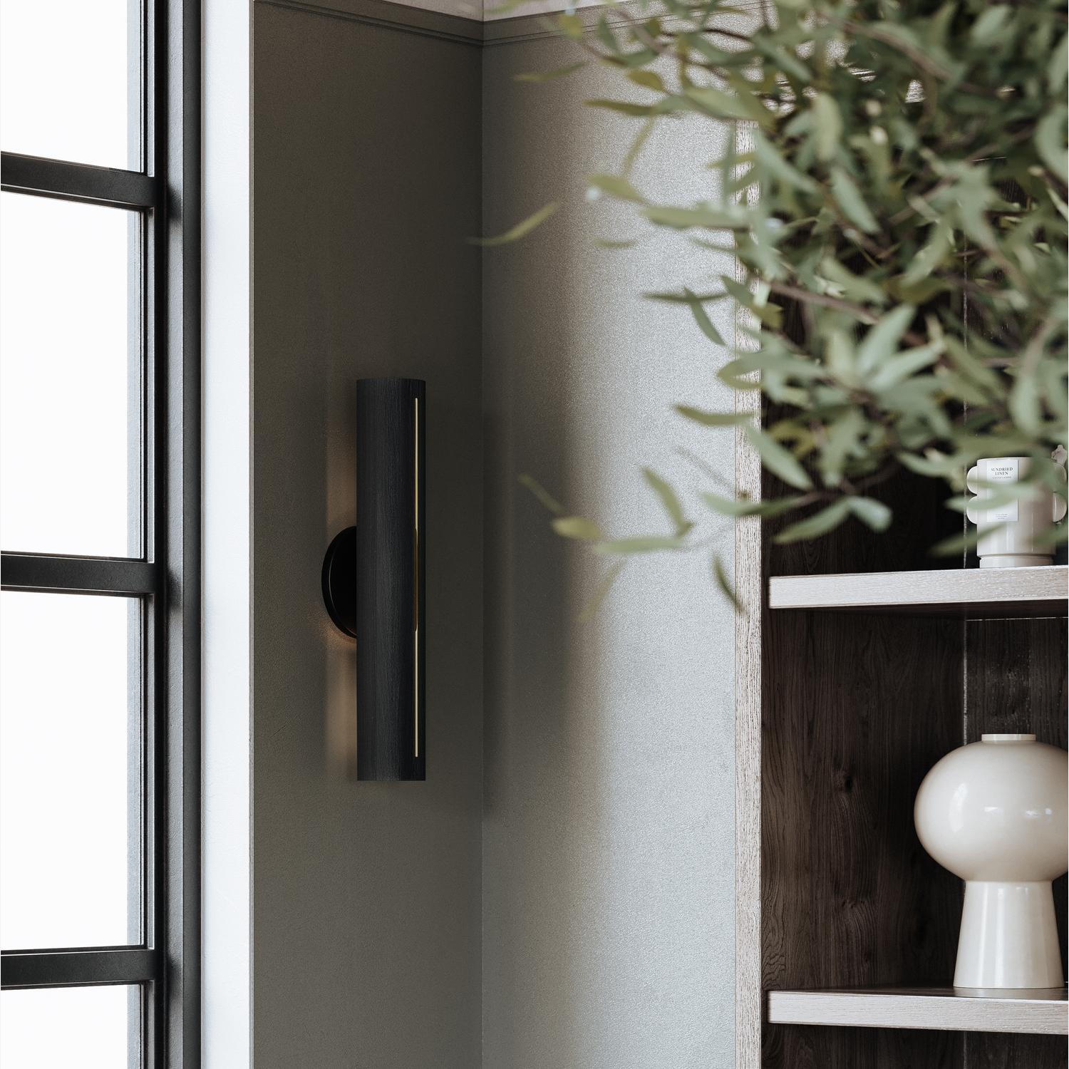 Brandon Wall Light Black Wall Light Textured Black - Andrew Martin