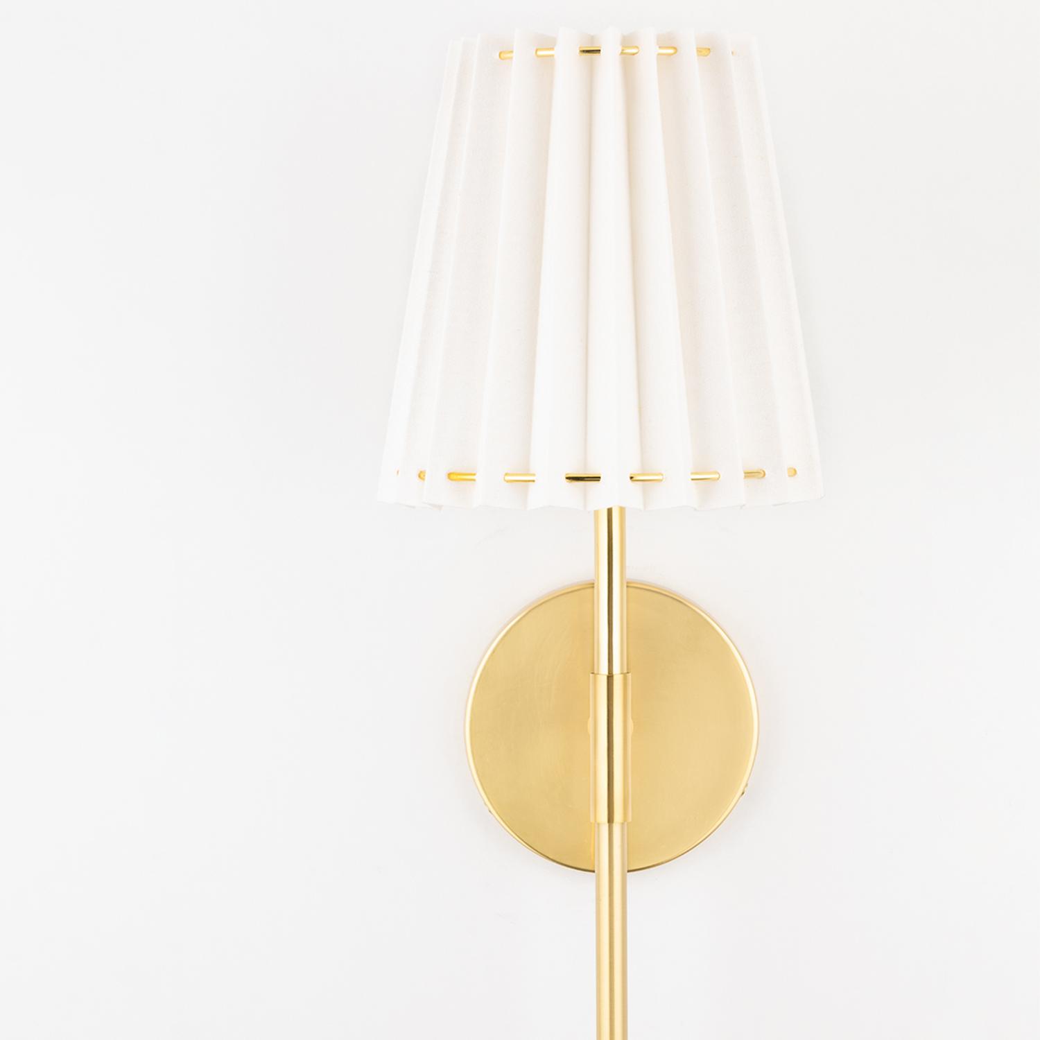 Demi Tall Wall Light Brass Wall Light Aged Brass - Andrew Martin