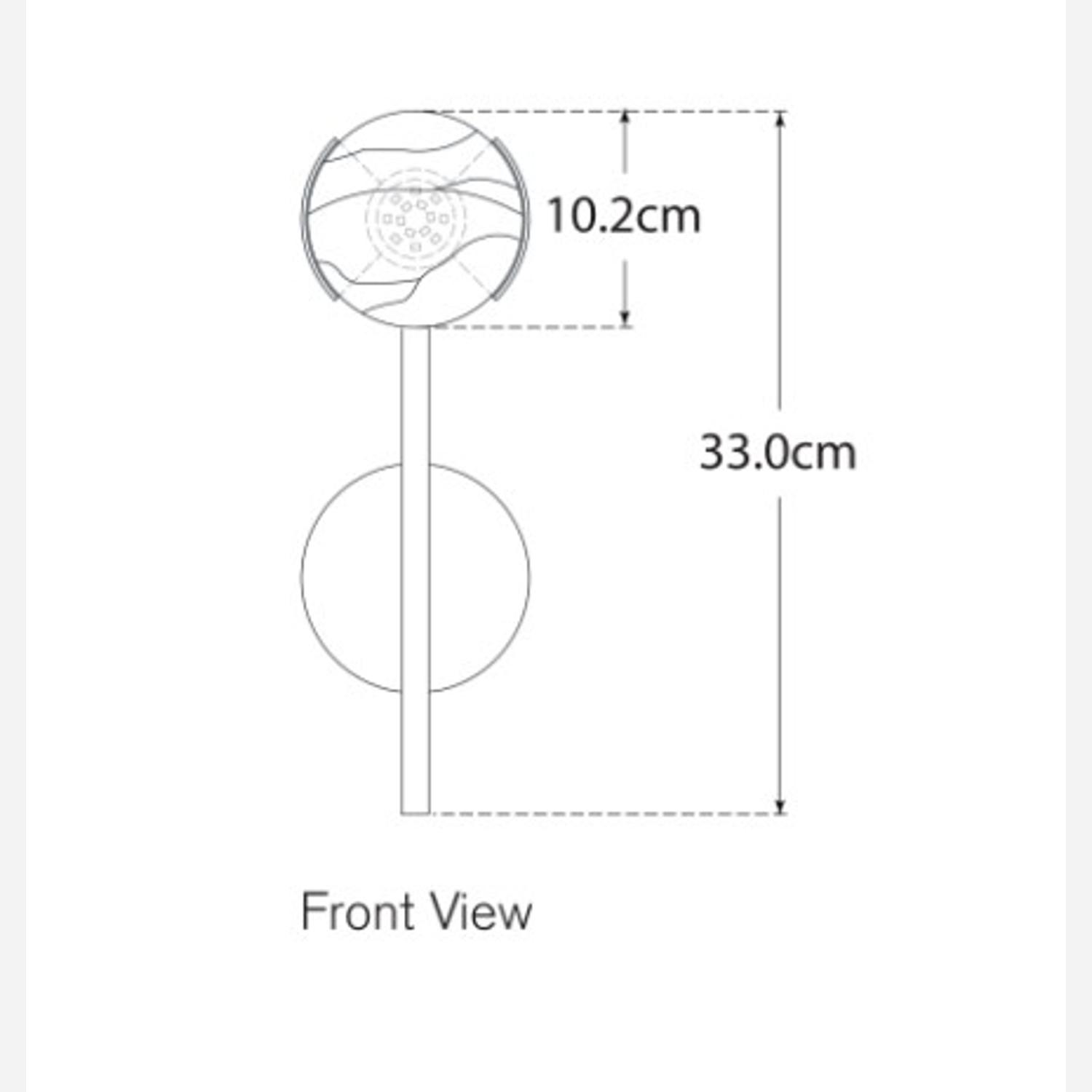 Pedra Tall Wall Light Bronze Light - Andrew Martin