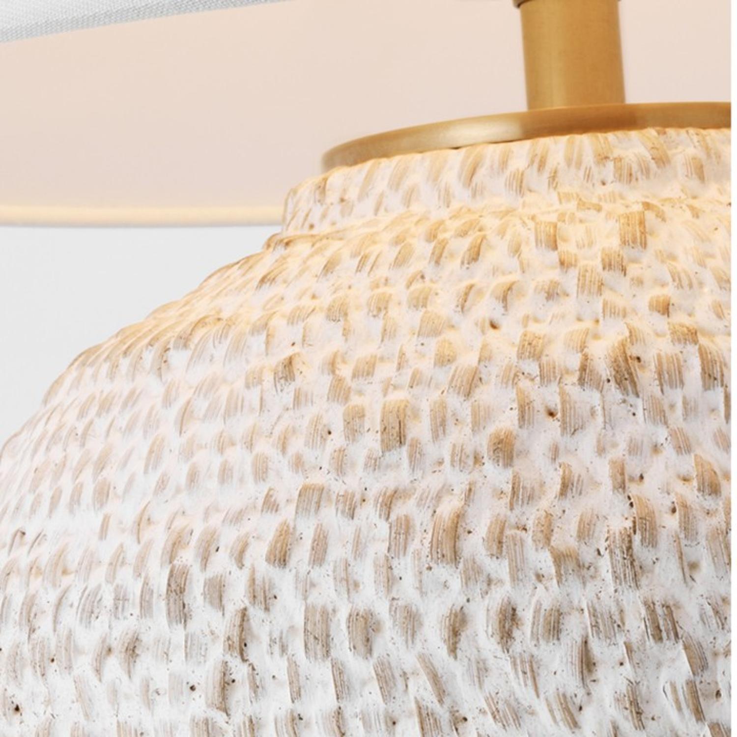 Avedon Cordless Light Plaster White Rattan - Andrew Martin