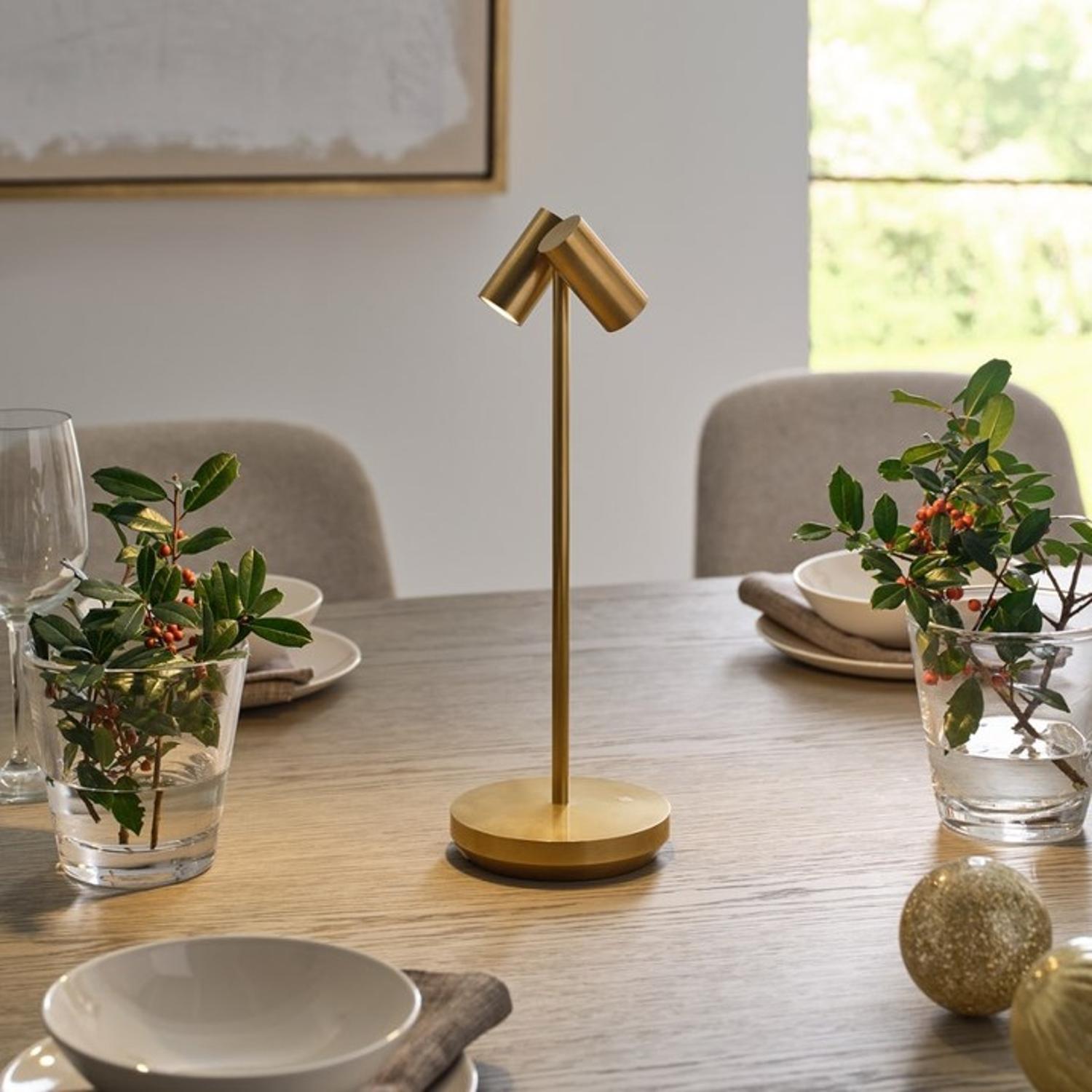 Doppia Cordless Light Natural Brass - Andrew Martin