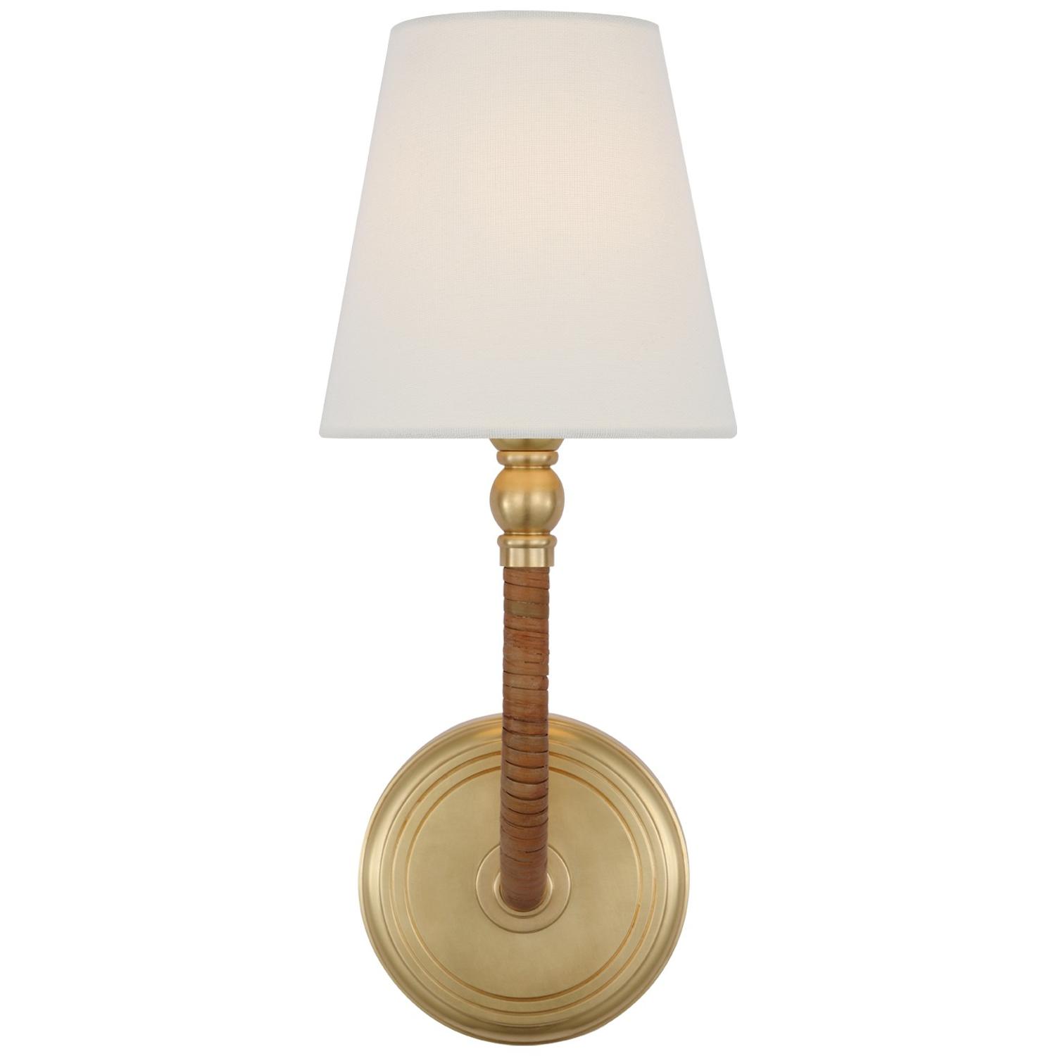 Basden Wall Light Light Soft Brass Brass - Andrew Martin