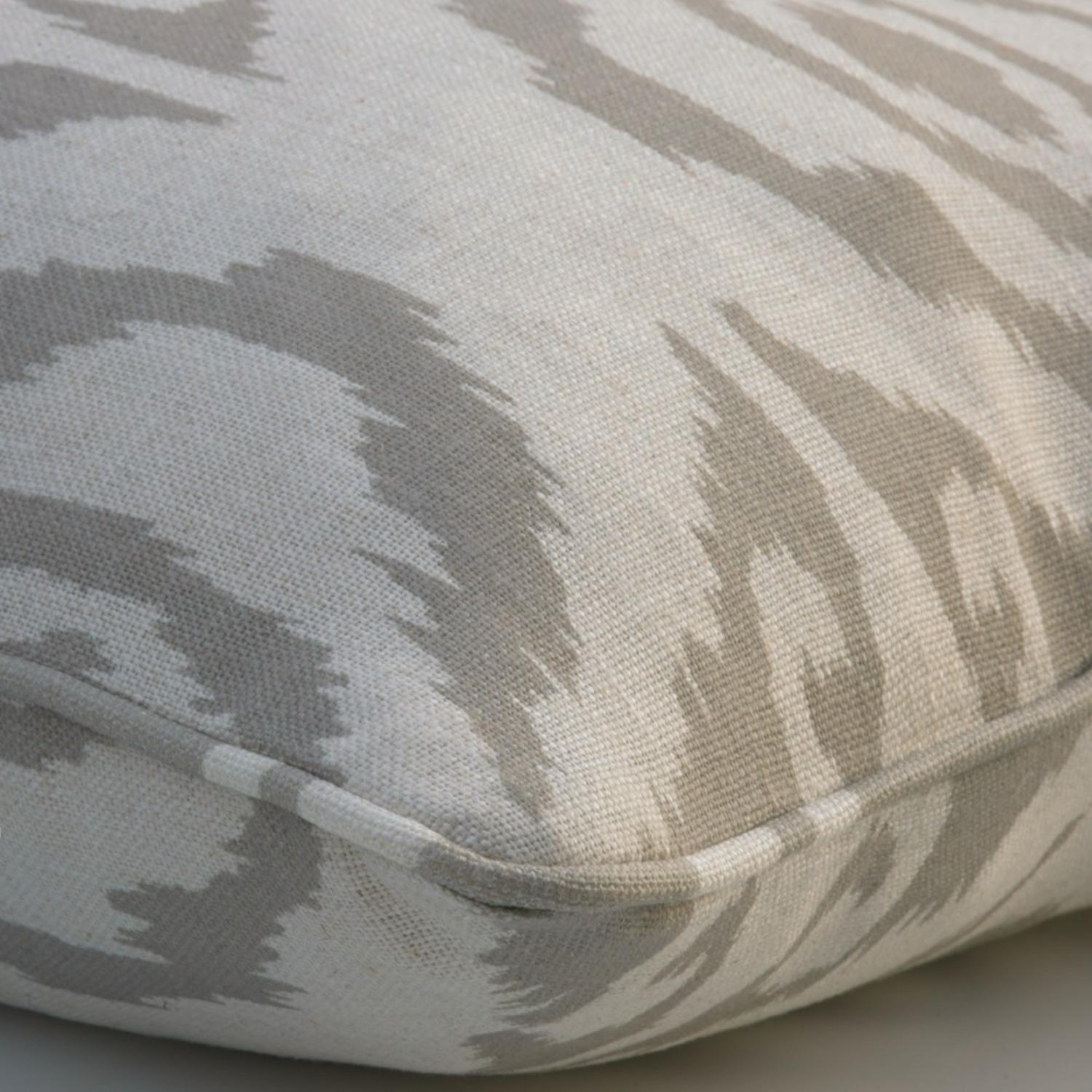 Volcano Canvas Sustainable Feather Cushion 43cm X 43cm - Andrew Martin Eco-conscious Boucl Ikat