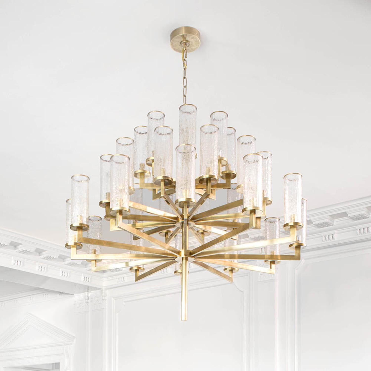 Liaison Chandelier Brass 2 Tier Antique-burnished Brass - Andrew Martin