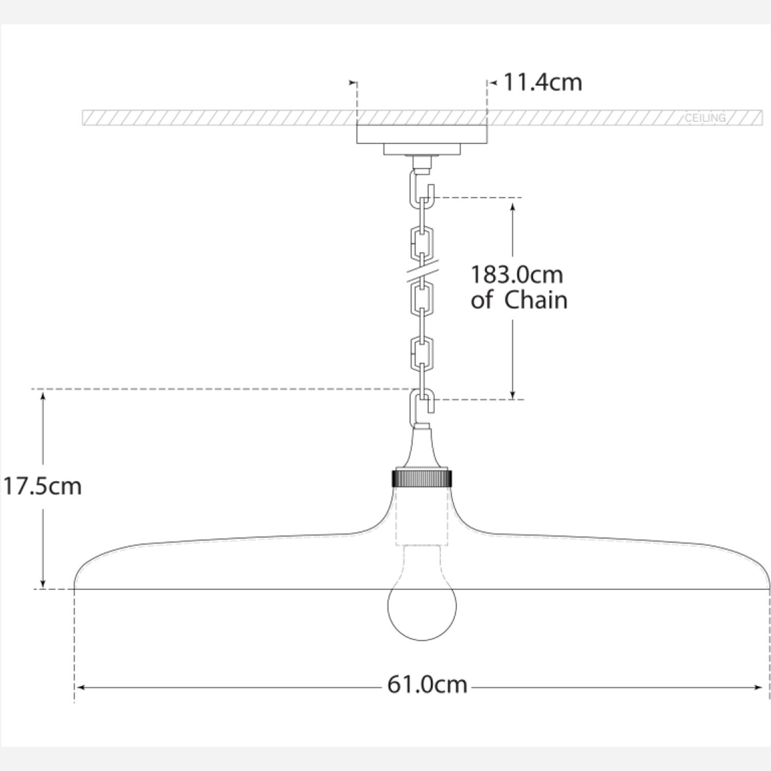 Piatto Pendant Nickel Pendant Light Polished Nickel - Andrew Martin