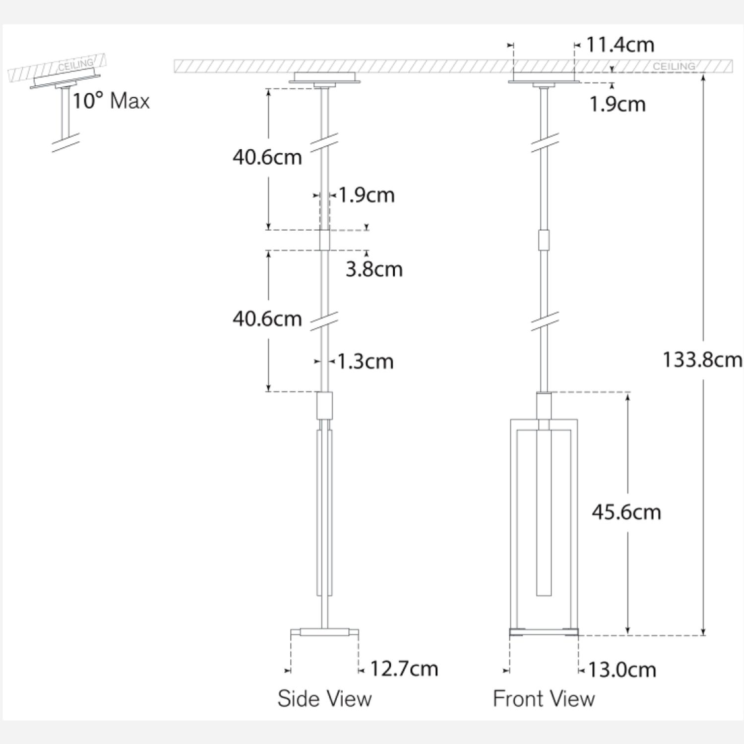 Melange Pendant Bronze Pendant Light Medium - Andrew Martin