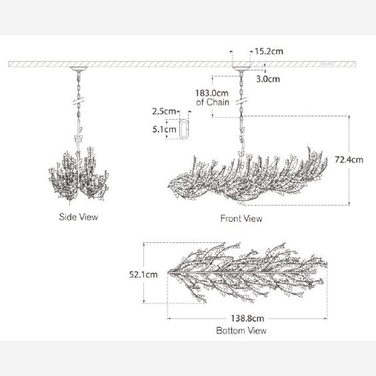 Farfalle Pendant Gild Pendant Light - Andrew Martin