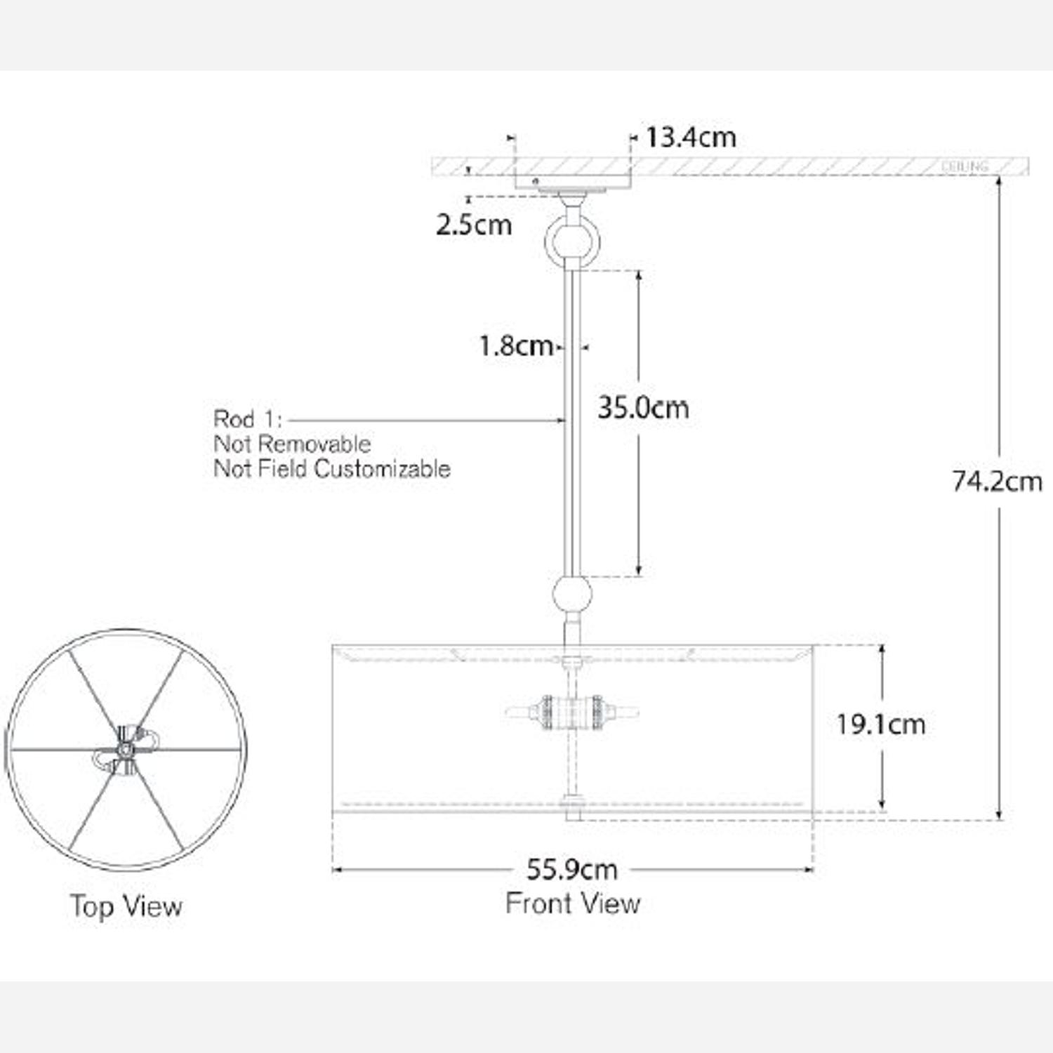 Reed Pendant Brass Pendant Light Hand-rubbed Antique Brass - Andrew Martin