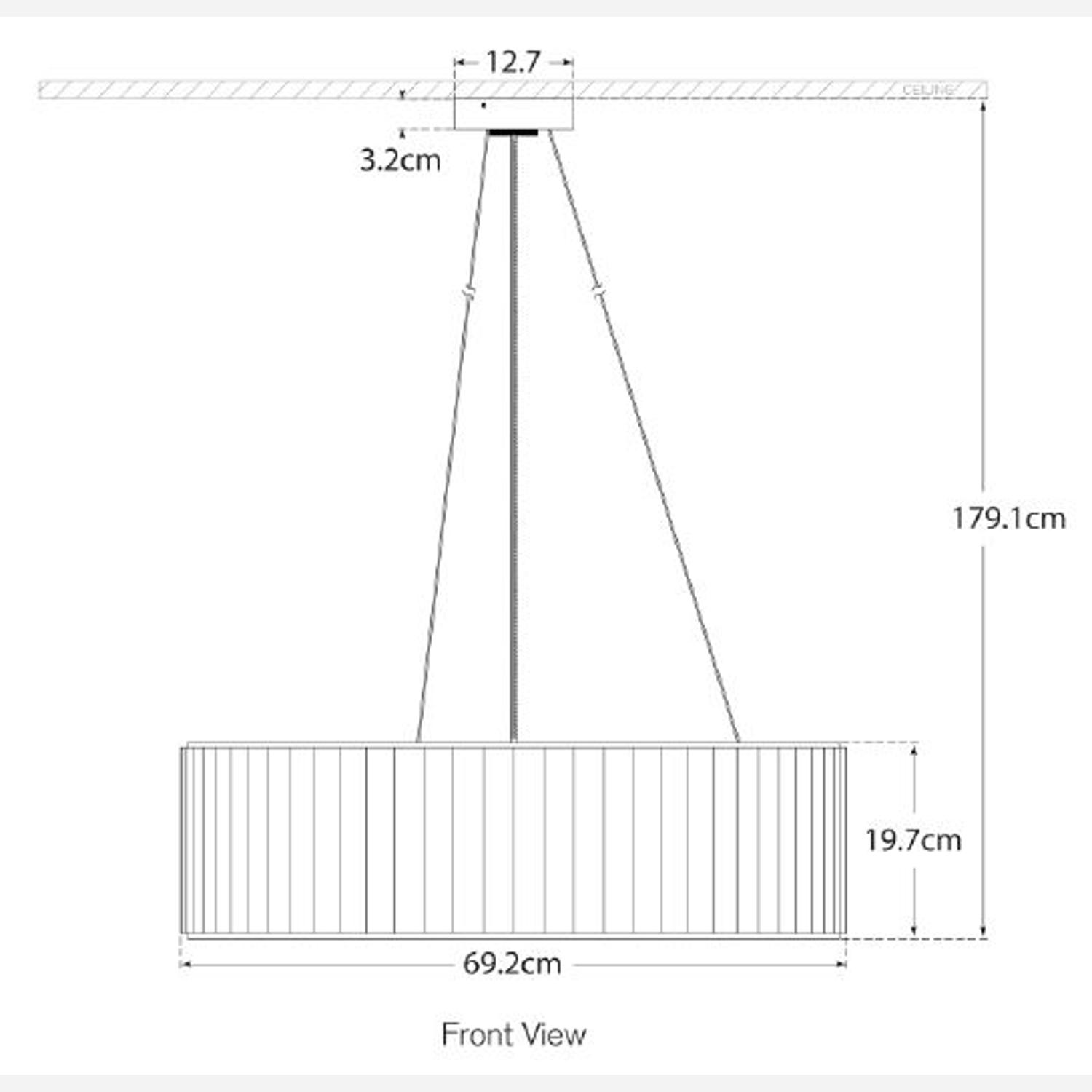 Palati Pendant Nickel Pendant Light Polished Nickel - Andrew Martin