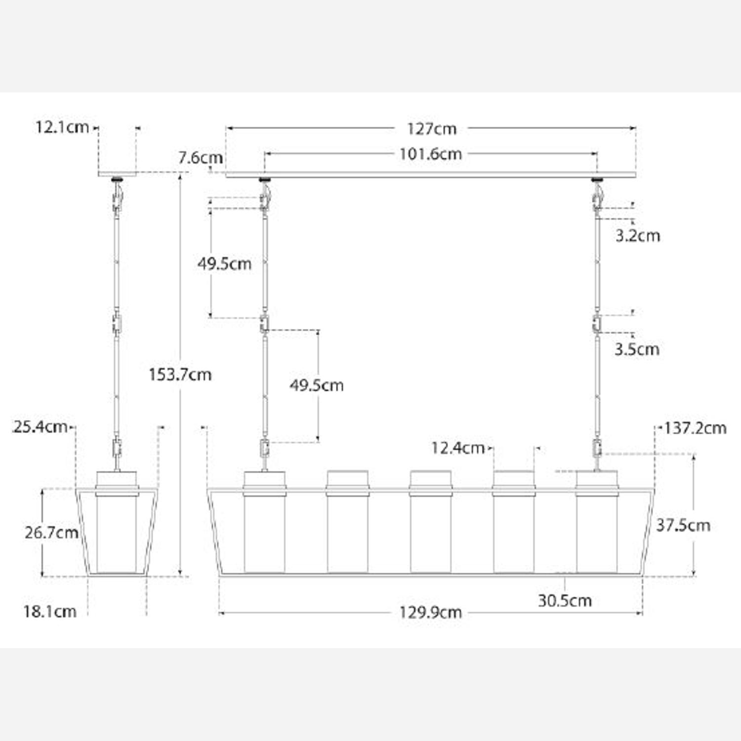 Presidio Pendant Nickel Pendant Light Polished Nickel - Andrew Martin