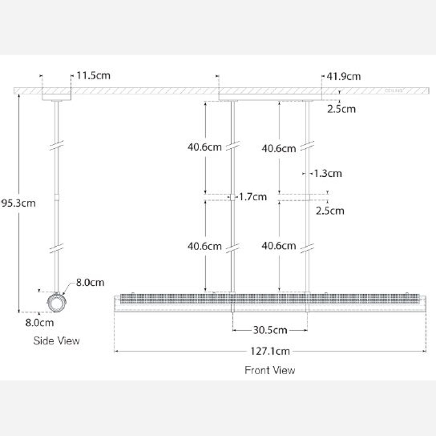 Precision Linear Pendant Bronze Pendant Light - Andrew Martin
