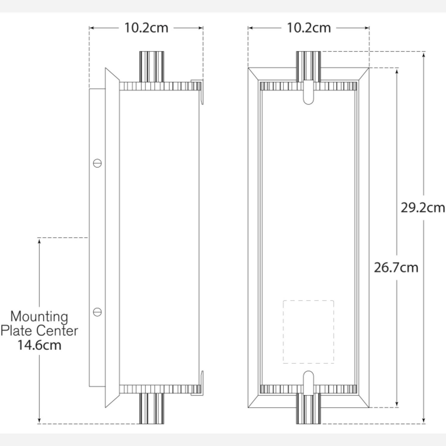 Calliope Short Wall Light Bronze Wall Light Short Bronze White Glass - Andrew Martin