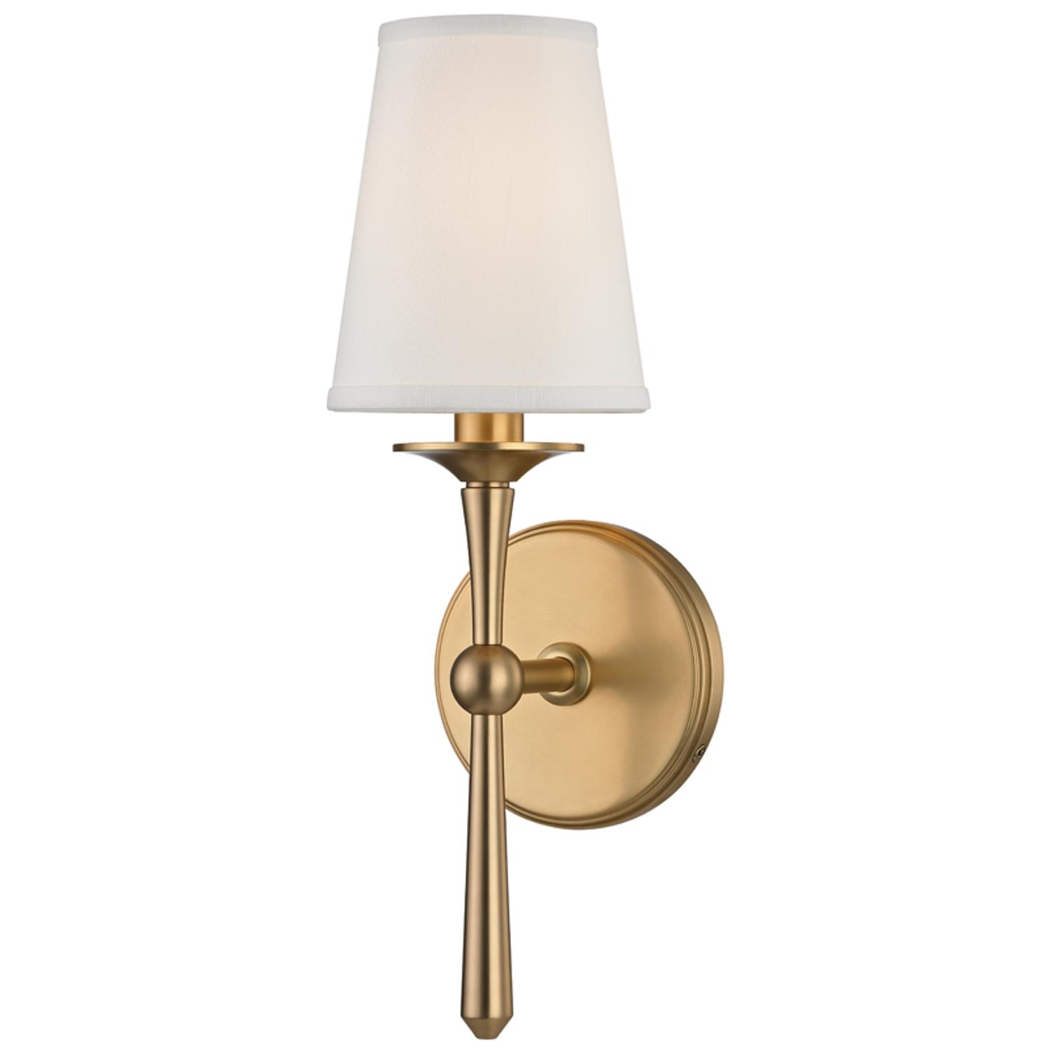 Islip Wall Light Brass Wall Light Aged Brass - Andrew Martin