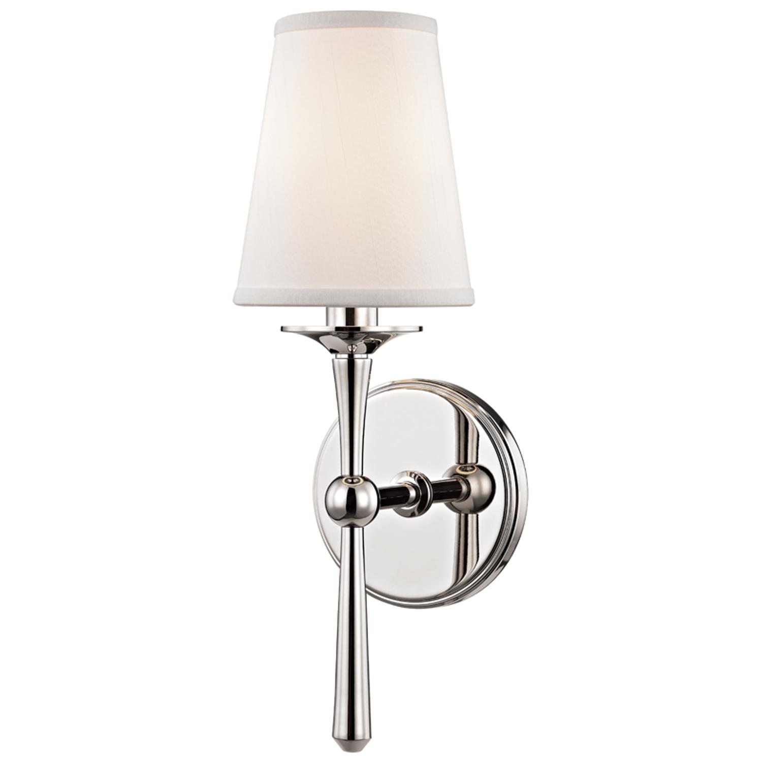 Islip Wall Light Nickel Wall Light Polished Nickel - Andrew Martin