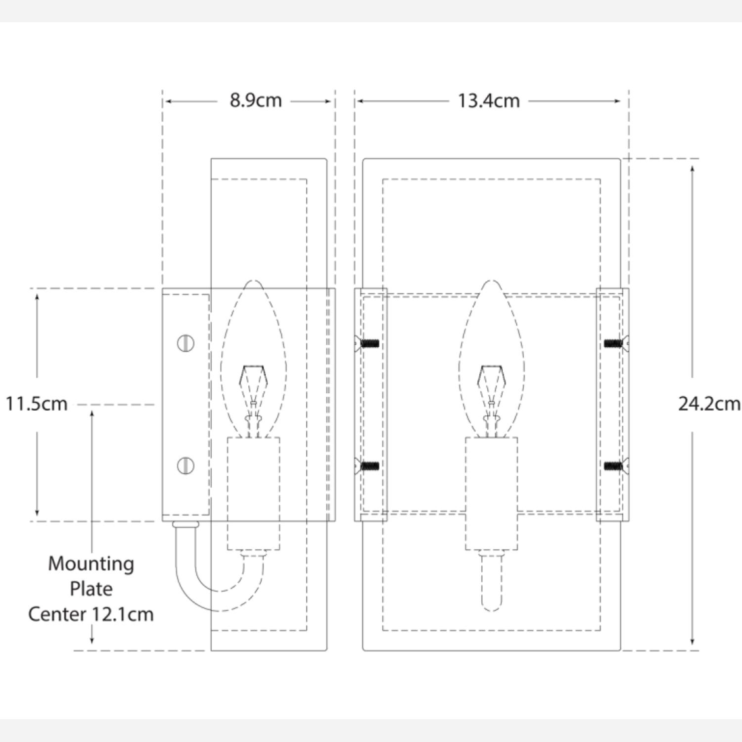Covet Wide Wall Light Brass Wall Light Antique-burnished Brass - Andrew Martin