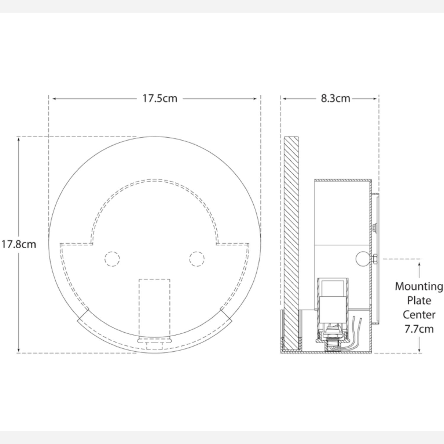Melange Disc Wall Light Bronze Wall Light - Andrew Martin