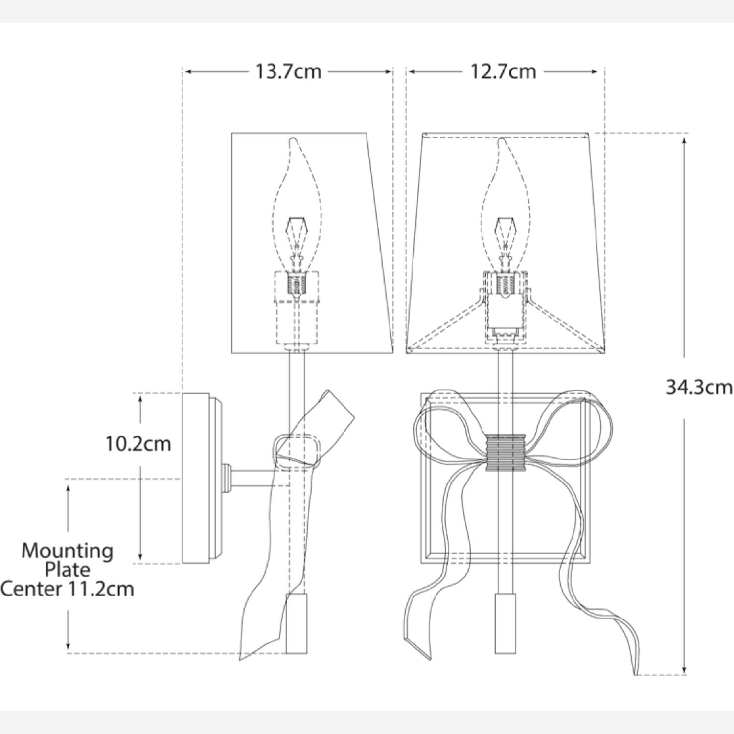 Ellery Wall Light Nickel Wall Light Polished Nickel - Andrew Martin