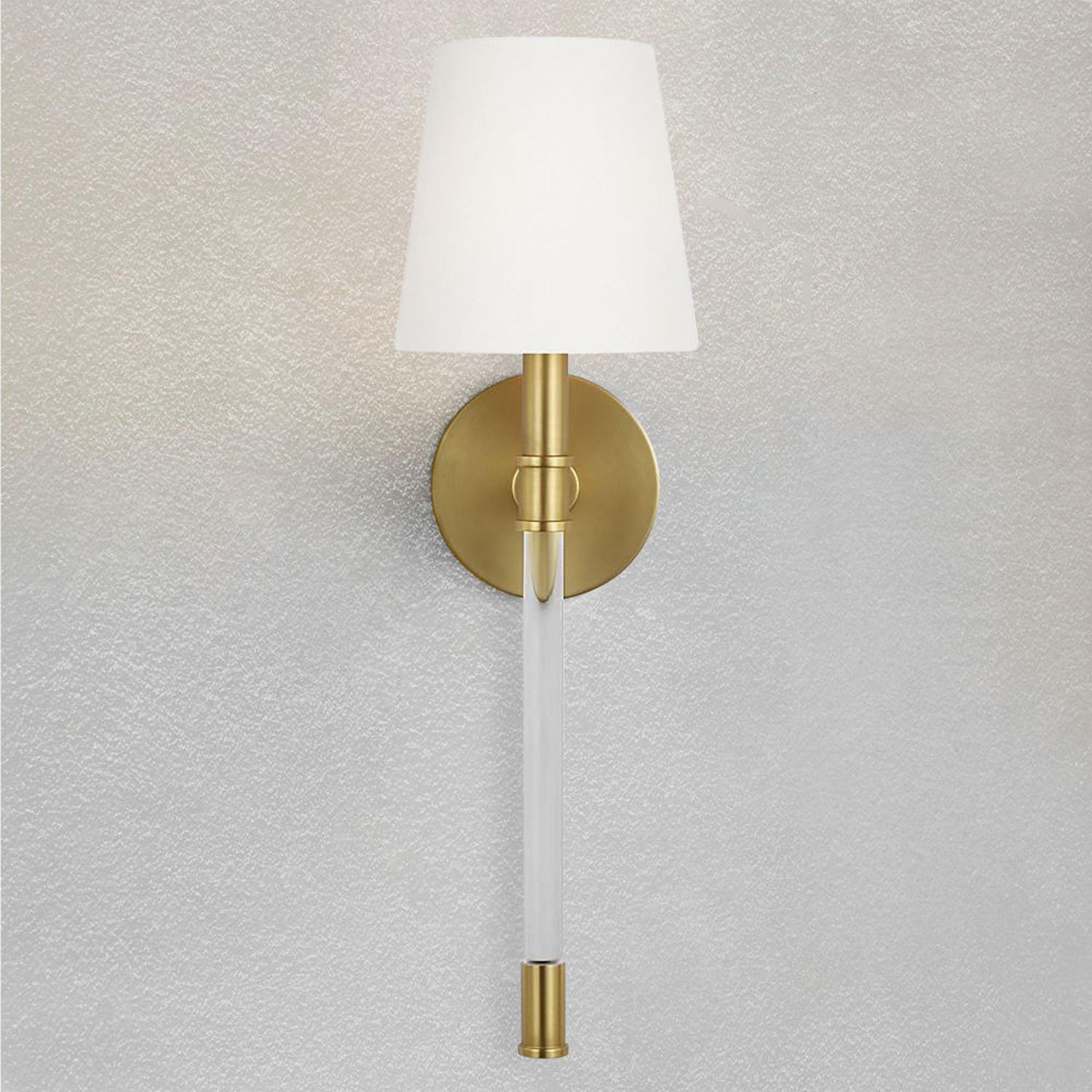 Hanover Wall Light Brass Wall Light Burnished Brass - Andrew Martin