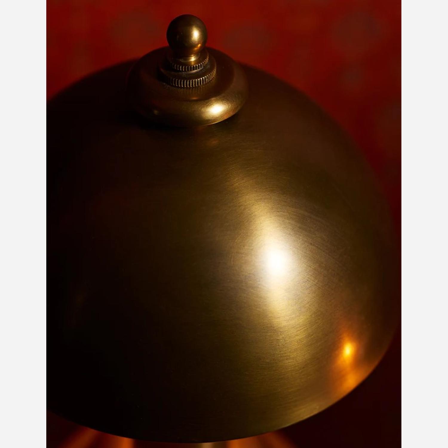 Totie Table Lamp Brass Desk Lamp Hand-rubbed Antique Brass - Andrew Martin